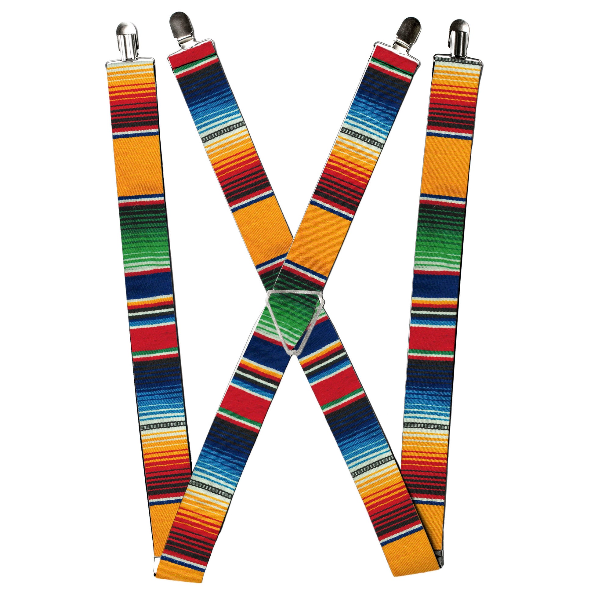 Suspenders - Zarape2 Vertical Multi Color Stripe Suspenders Buckle-Down