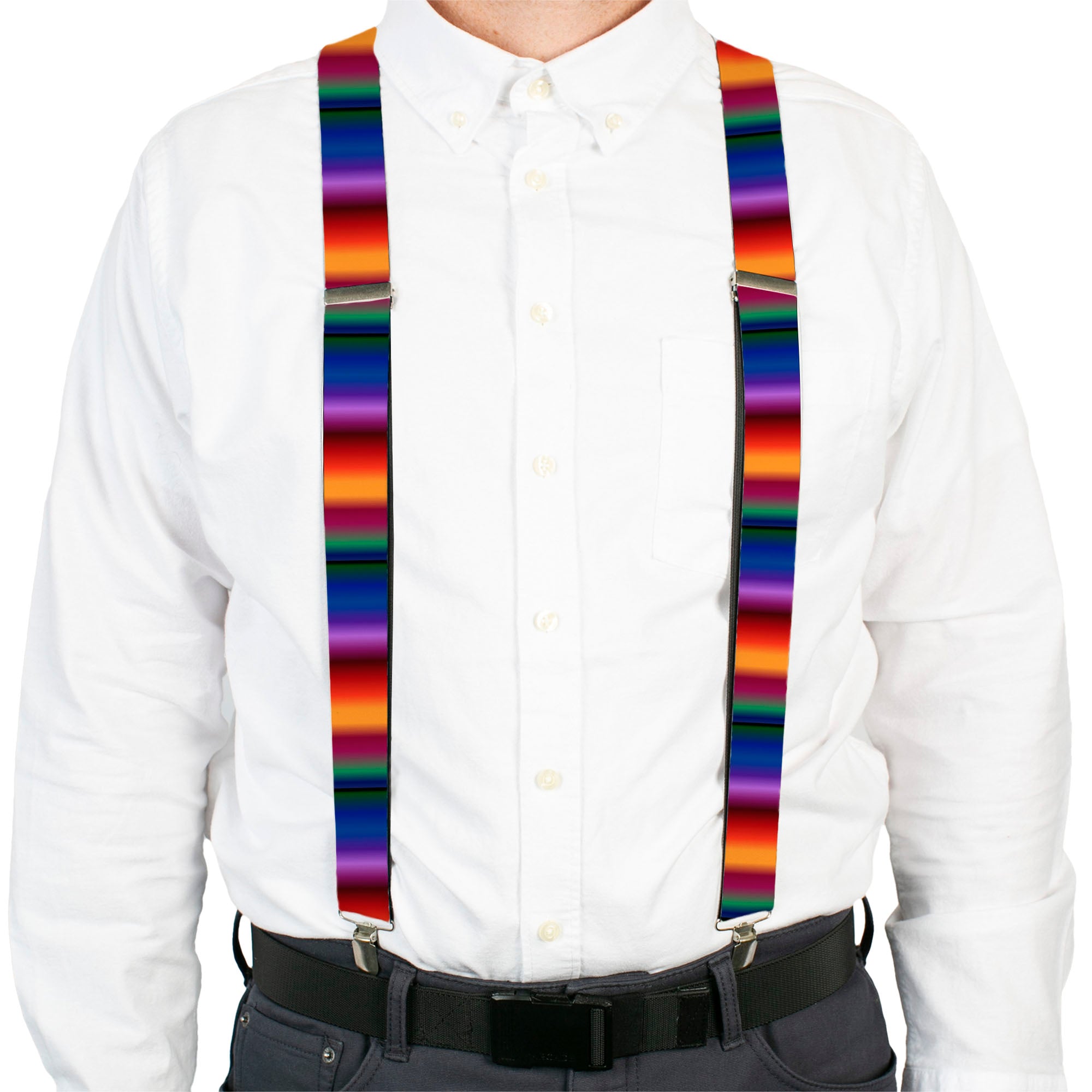 Suspenders - Zarape3 Vertical Multi Color Fade