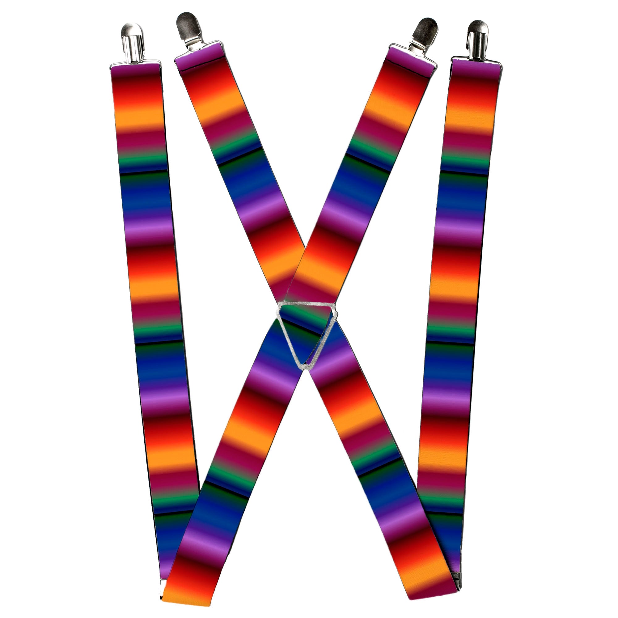 Suspenders - Zarape3 Vertical Multi Color Fade