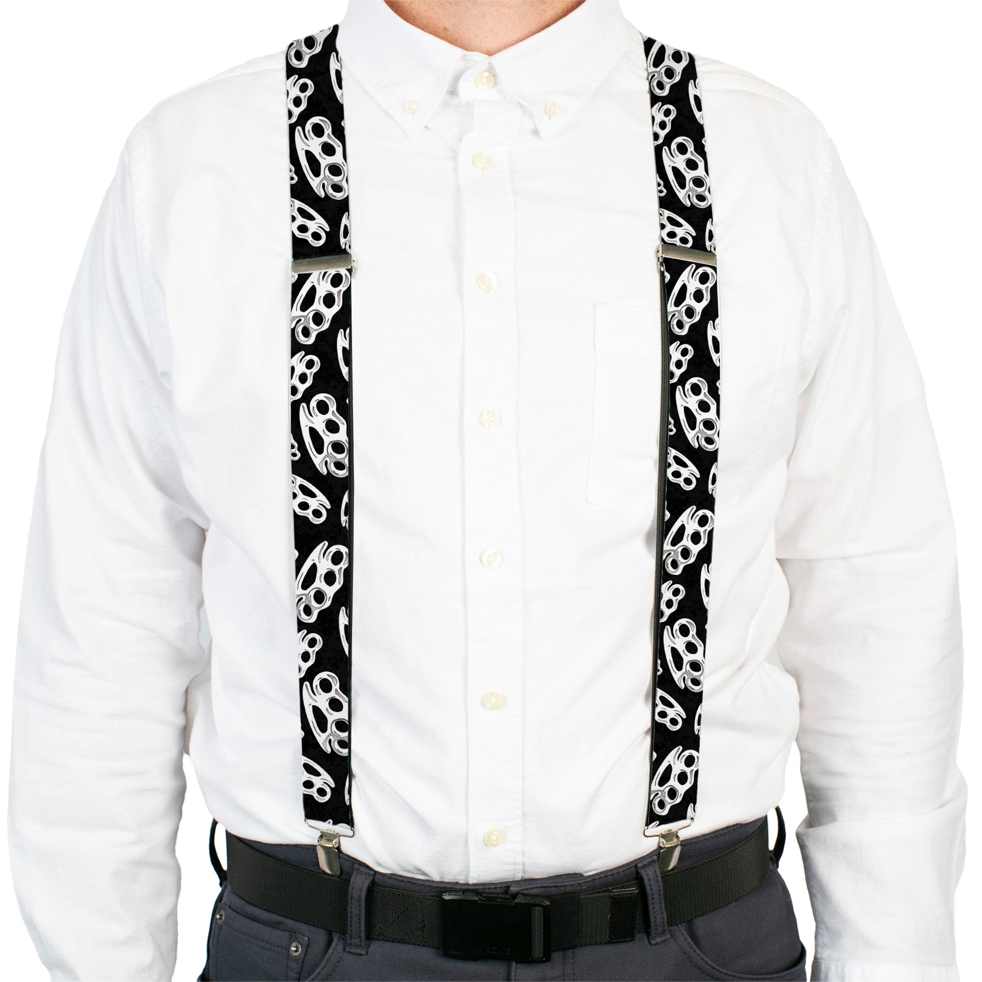 Suspenders - Brass Knuckles Black/White
