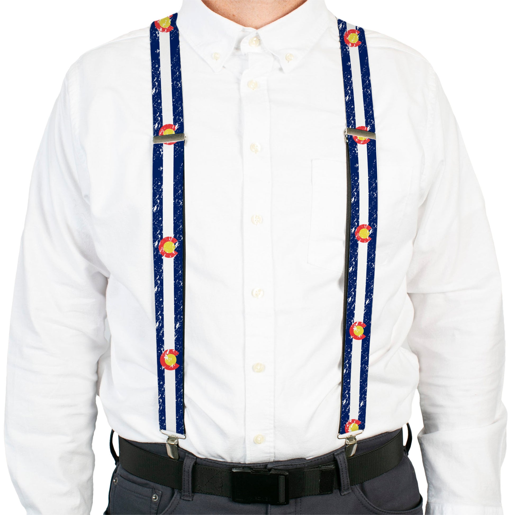 Suspenders - Colorado Flags4 Weathered Suspenders Buckle-Down