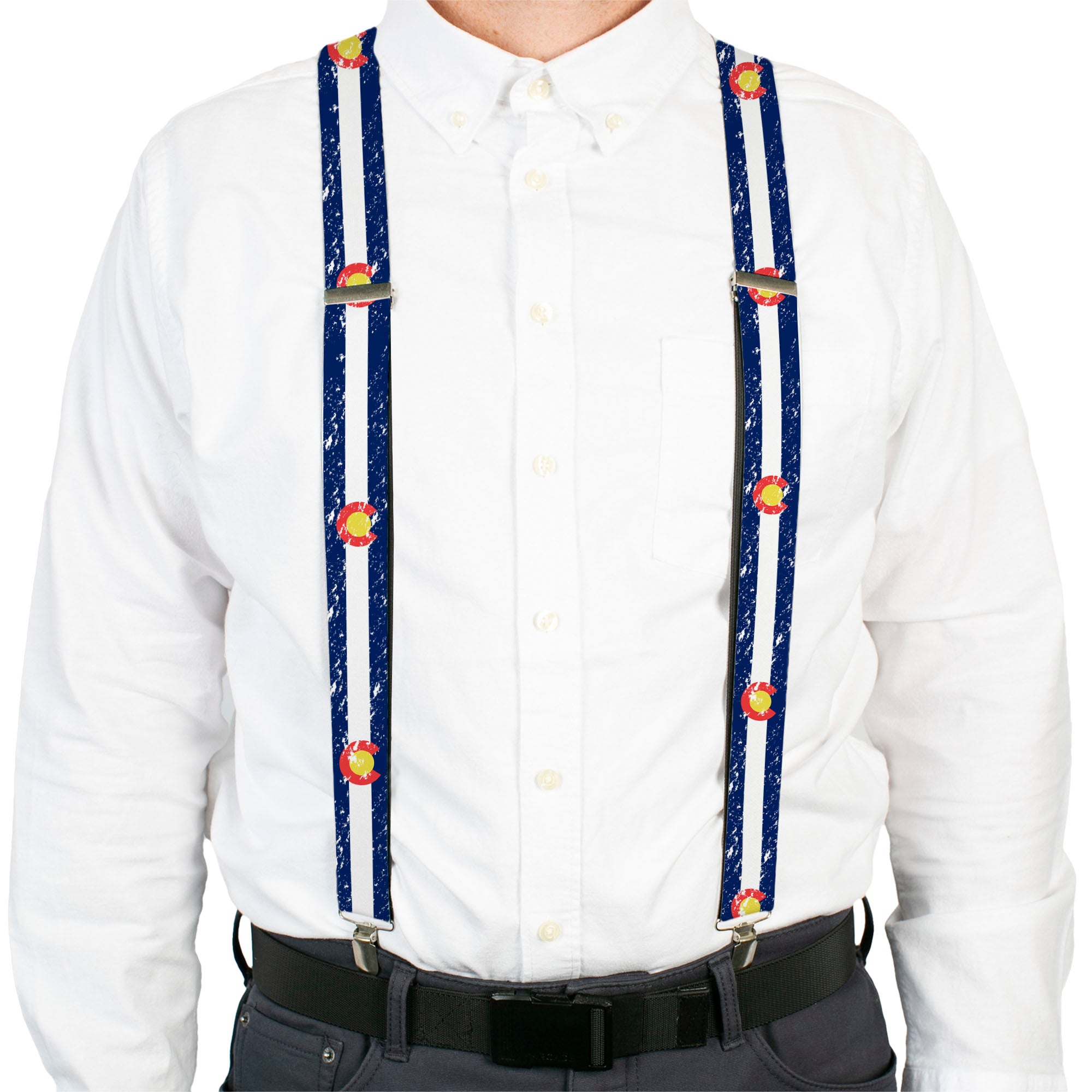 Suspenders - Colorado Flags4 Weathered Suspenders Buckle-Down