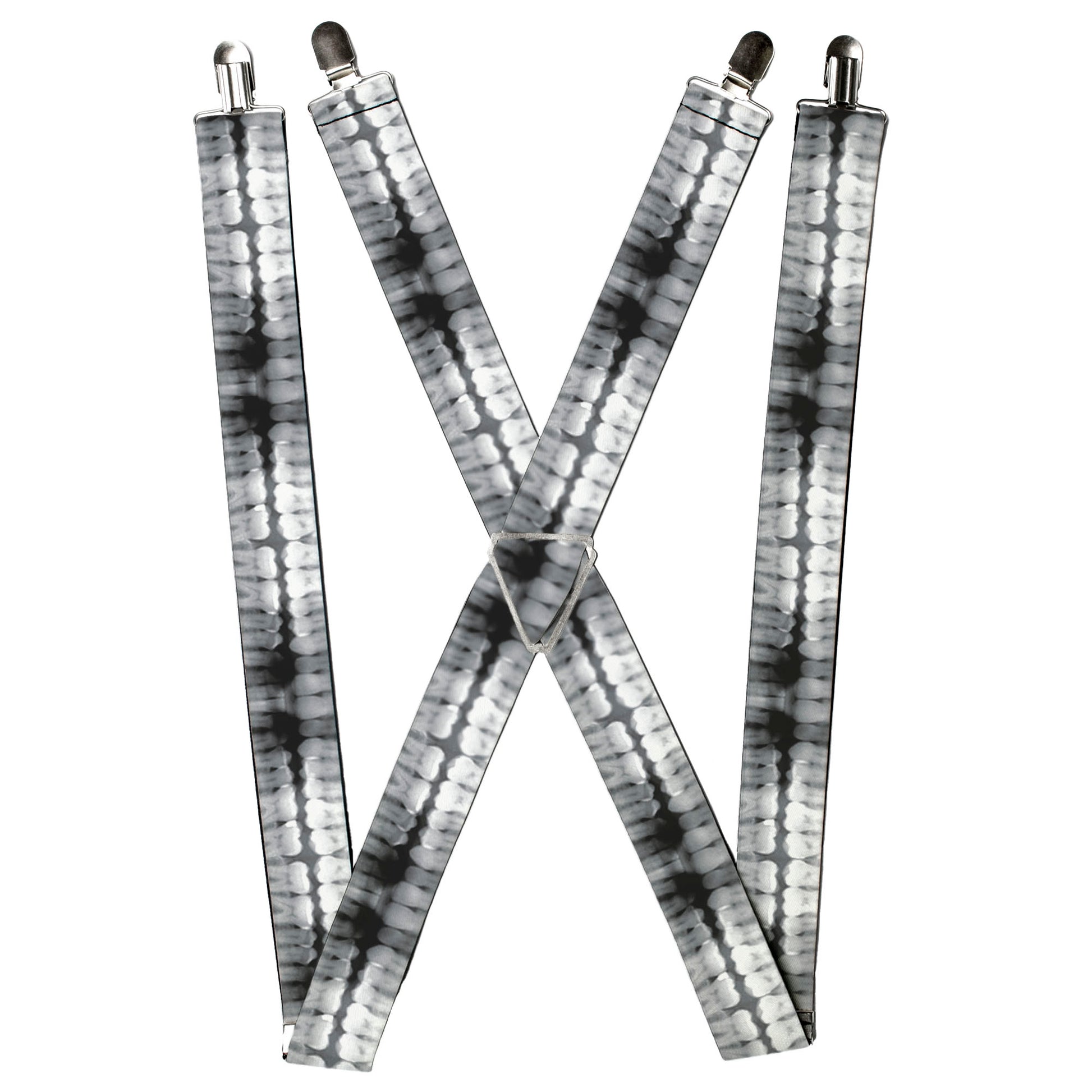 Suspenders - Dental X-Rays Black/White Suspenders Buckle-Down
