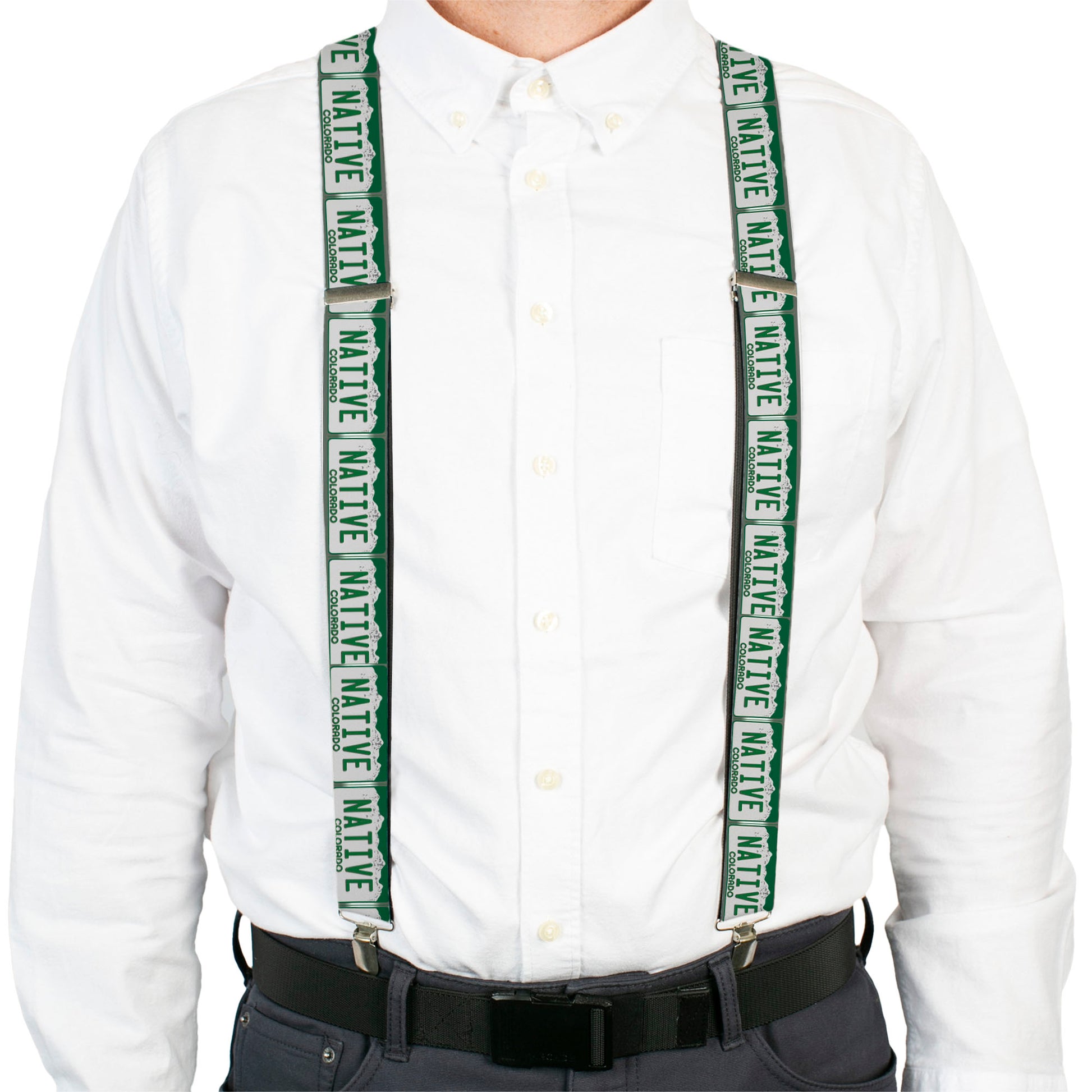 Suspenders - Colorado License Plate NATIVE Suspenders Buckle-Down