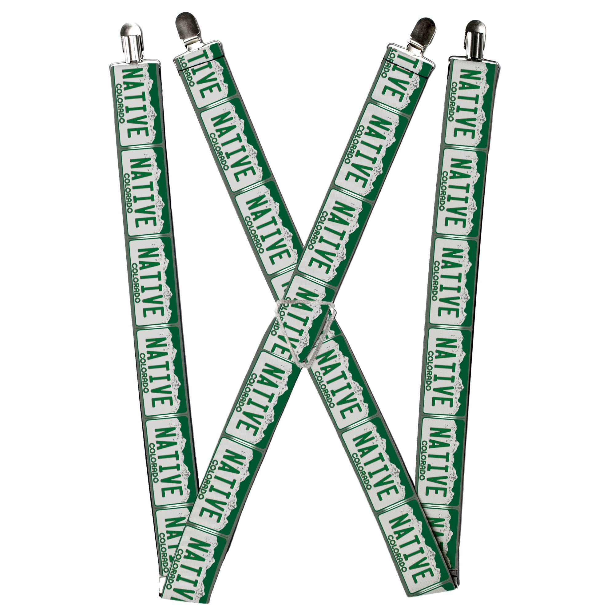 Suspenders - Colorado License Plate NATIVE Suspenders Buckle-Down