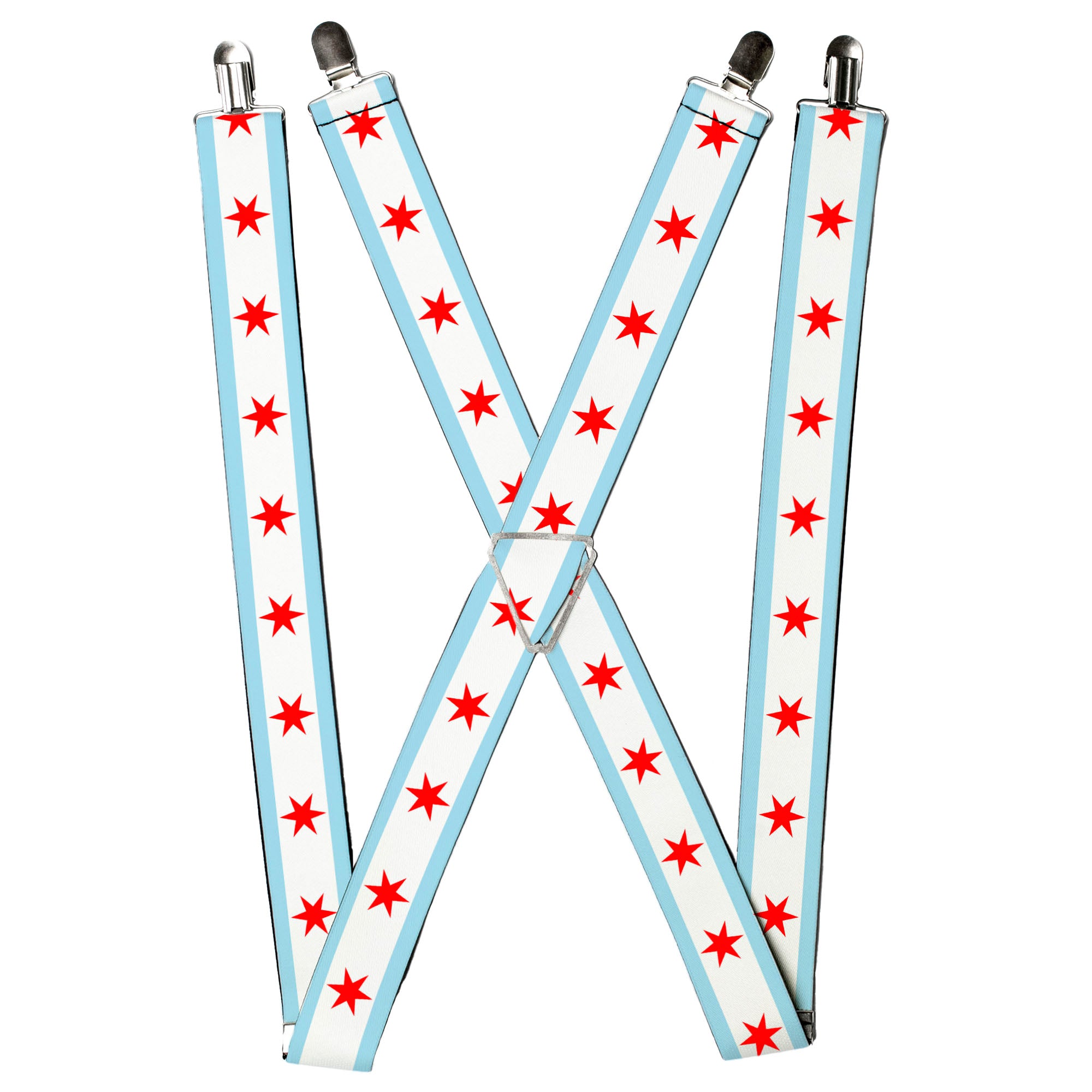 Suspenders - Chicago Flag Suspenders Buckle-Down