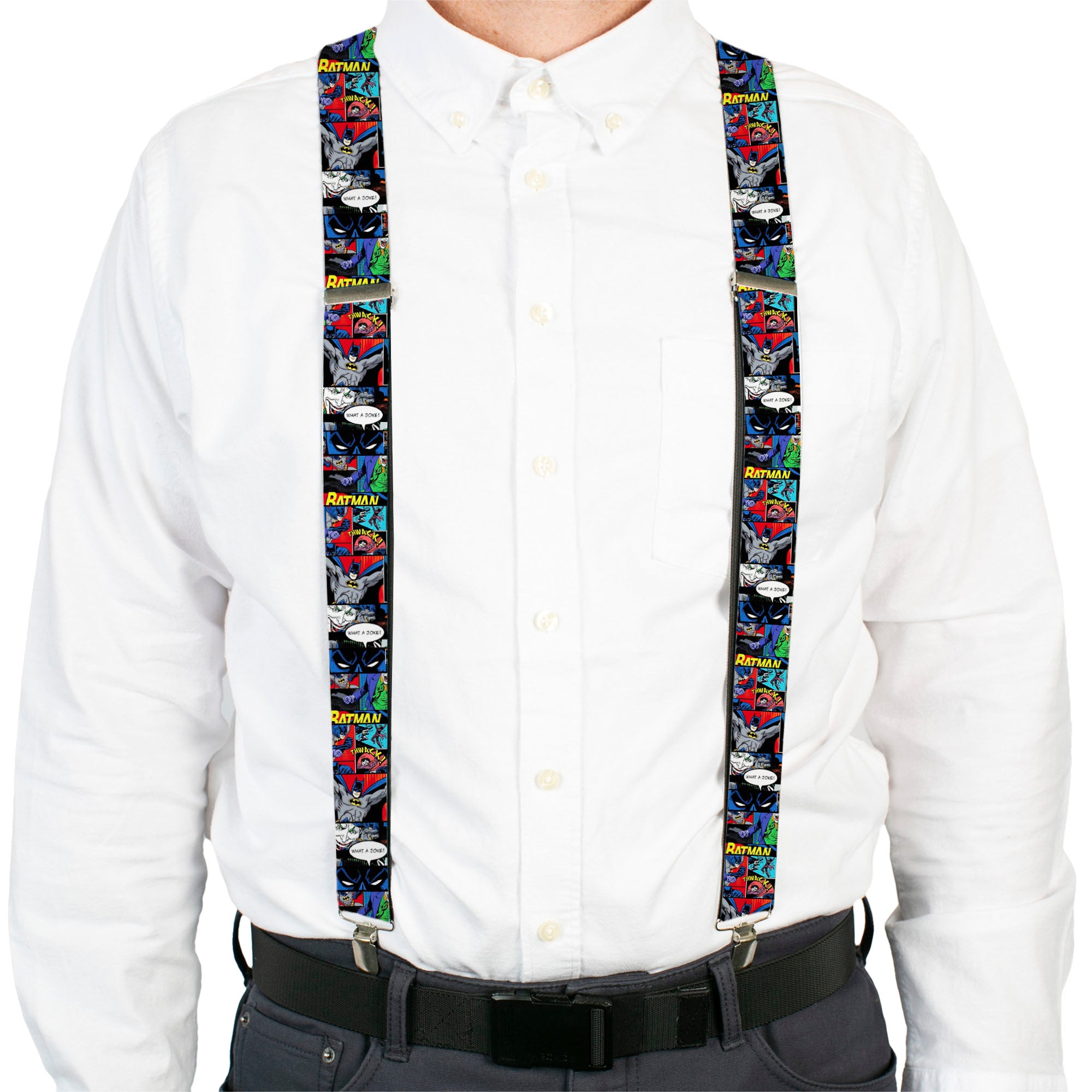 Suspenders - Batman & Joker Comic Strip Suspenders DC Comics