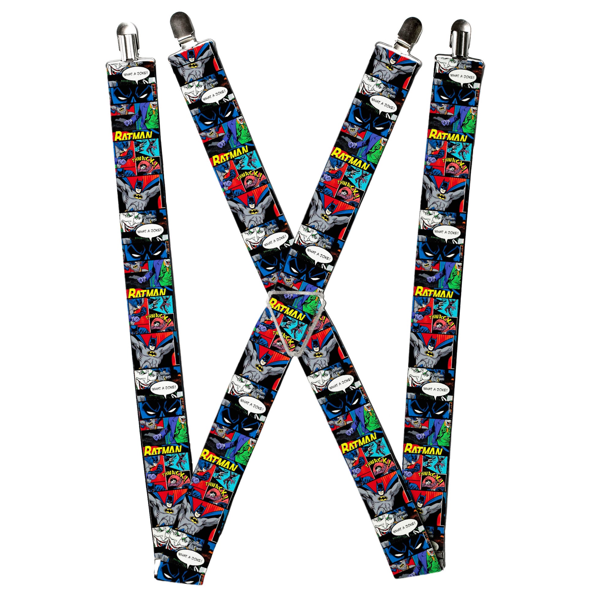 Suspenders - Batman & Joker Comic Strip Suspenders DC Comics