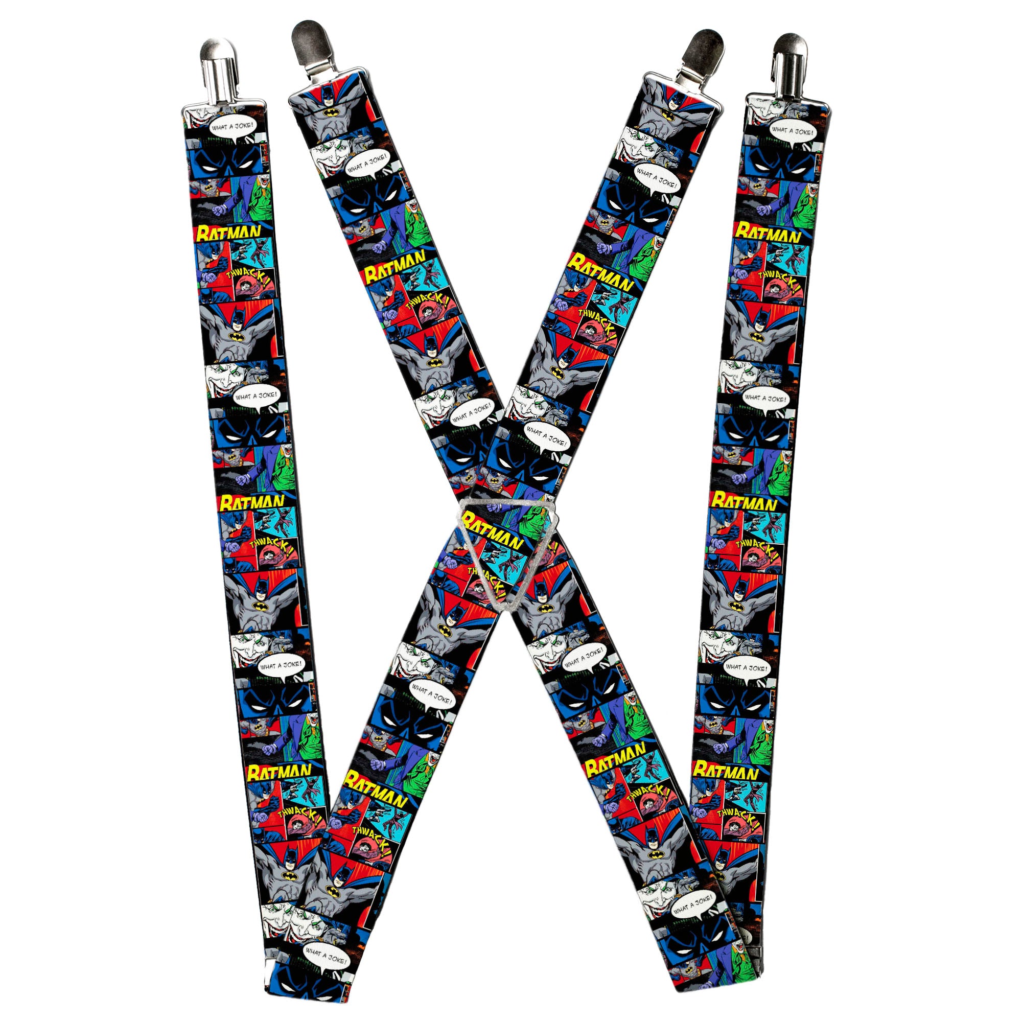 Suspenders - Batman & Joker Comic Strip Suspenders DC Comics