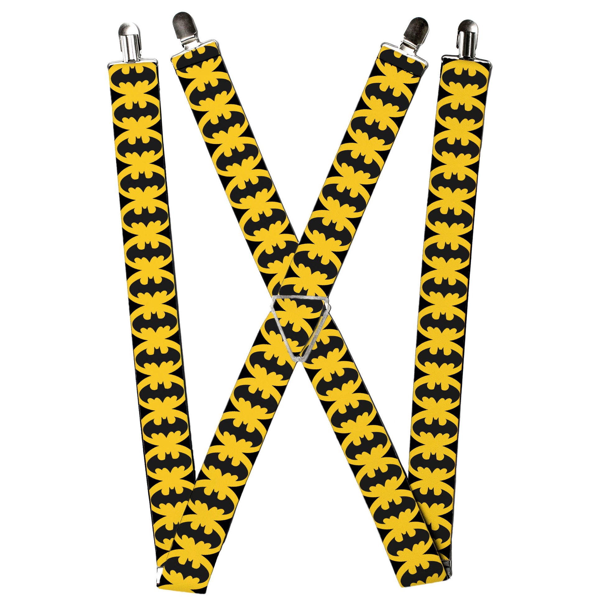 Suspenders - Bat Signal-5 Black/Yellow/Black Suspenders DC Comics