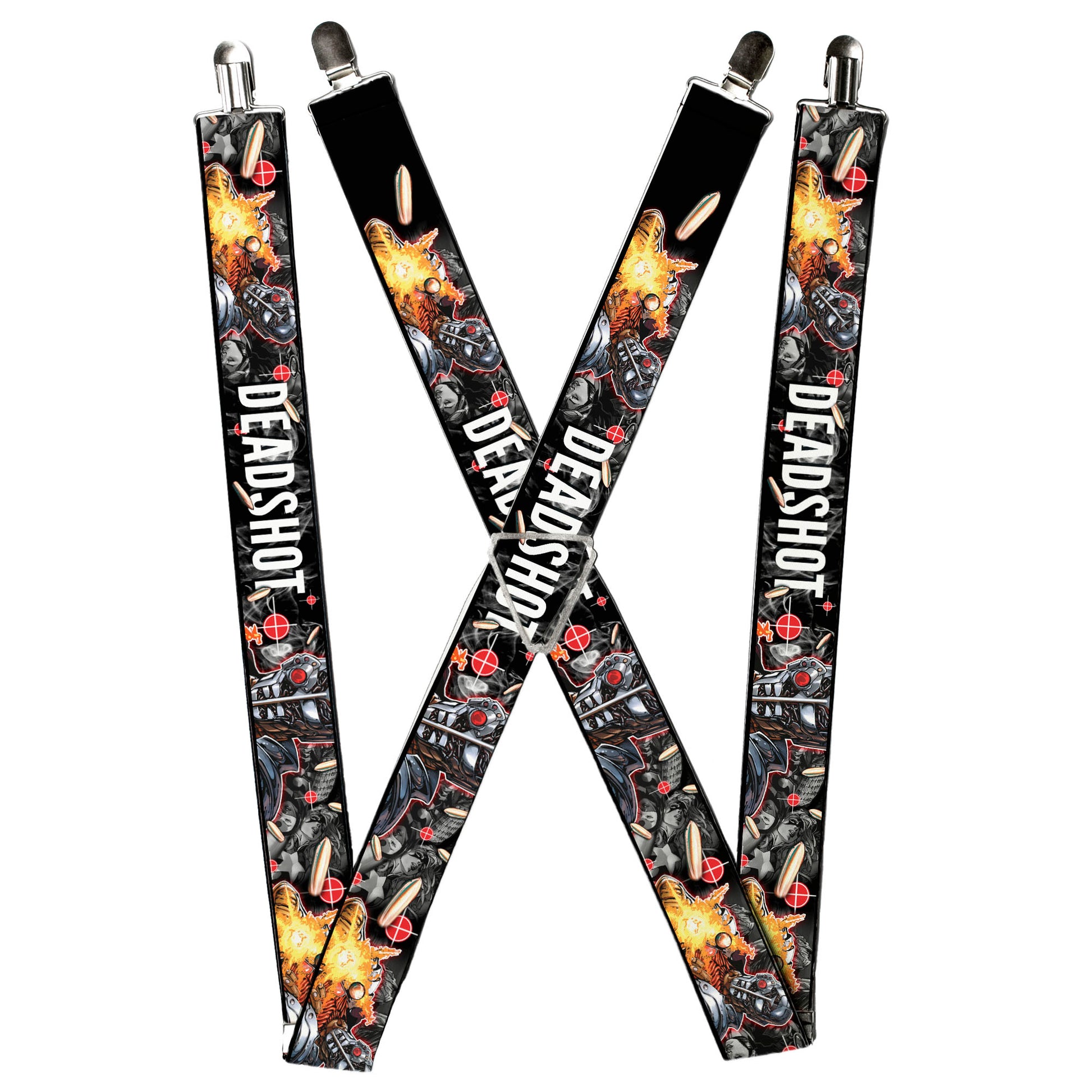 Suspenders - DEADSHOT Face/Pose/Targets/Bullets Suspenders DC Comics
