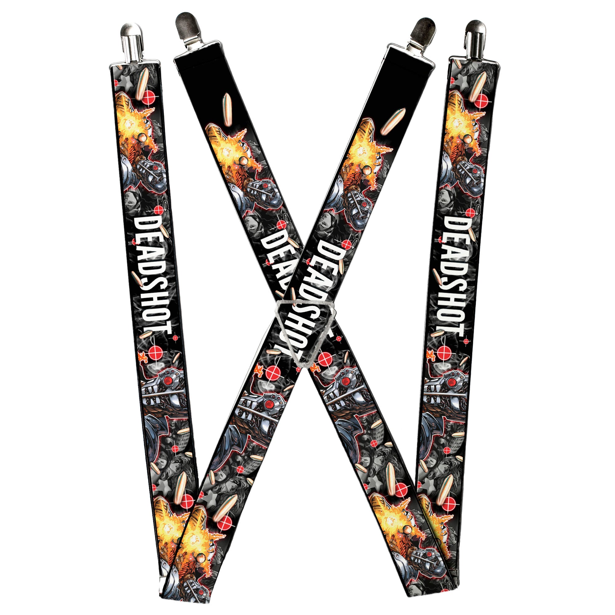 Suspenders - DEADSHOT Face/Pose/Targets/Bullets Suspenders DC Comics