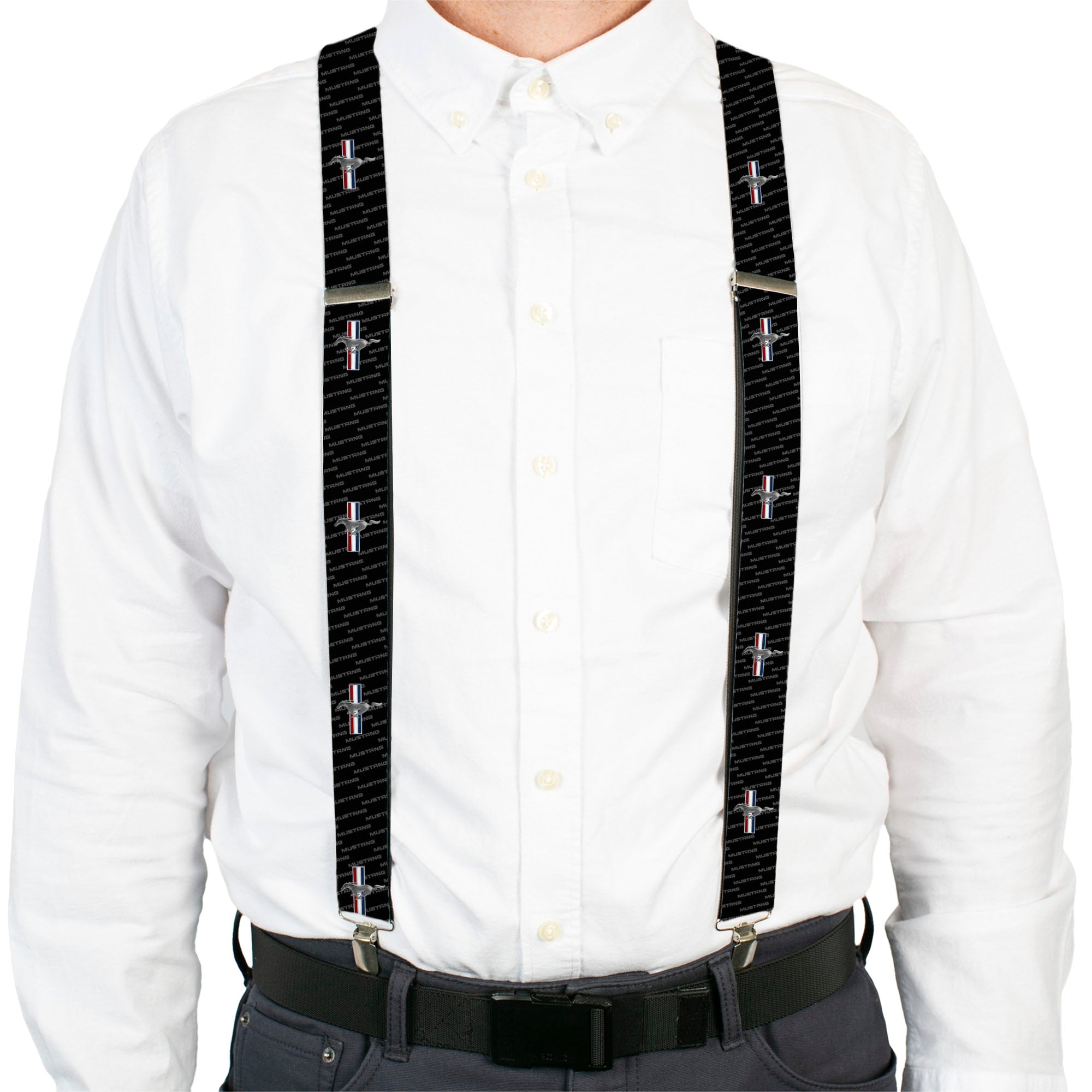 Suspenders - Ford Mustang w/Bars REPEAT w/Text