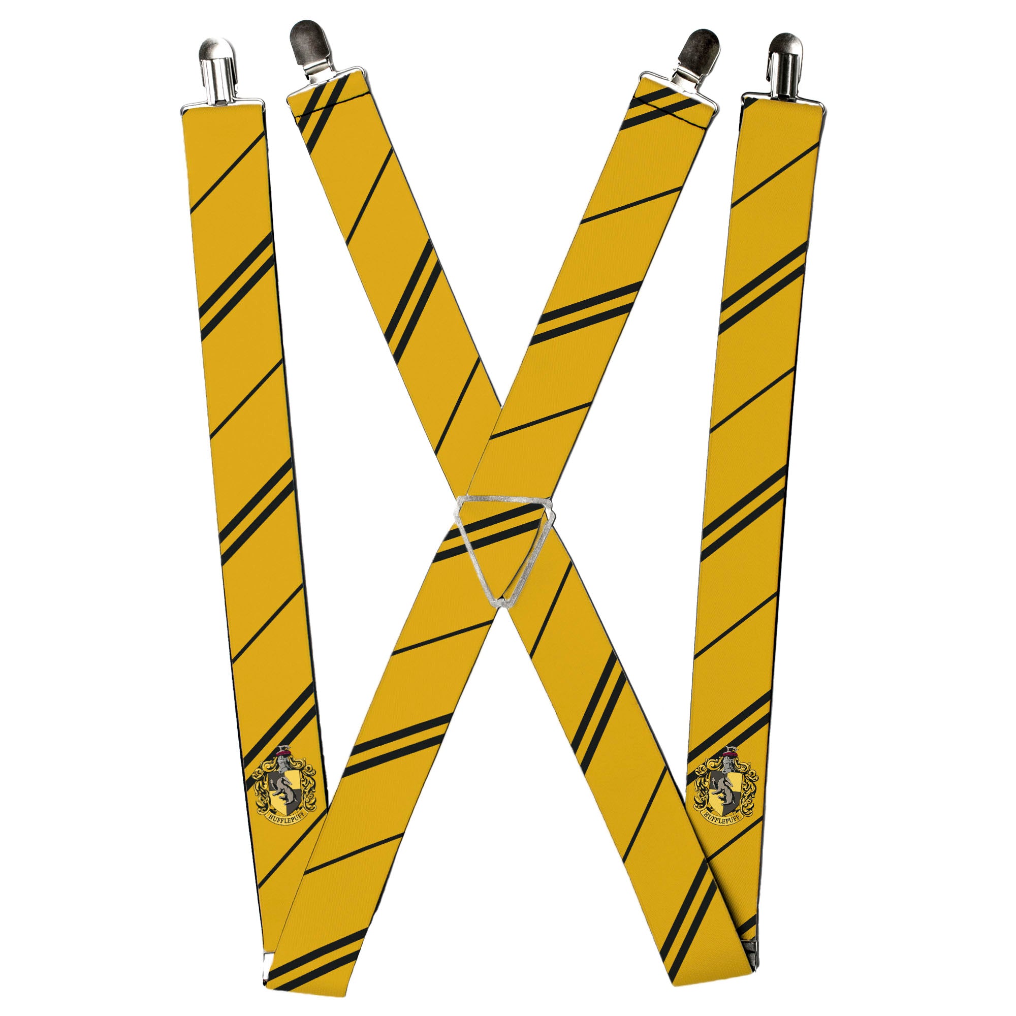 Suspenders - HUFFLEPUFF Crest/Stripe Yellow/Black