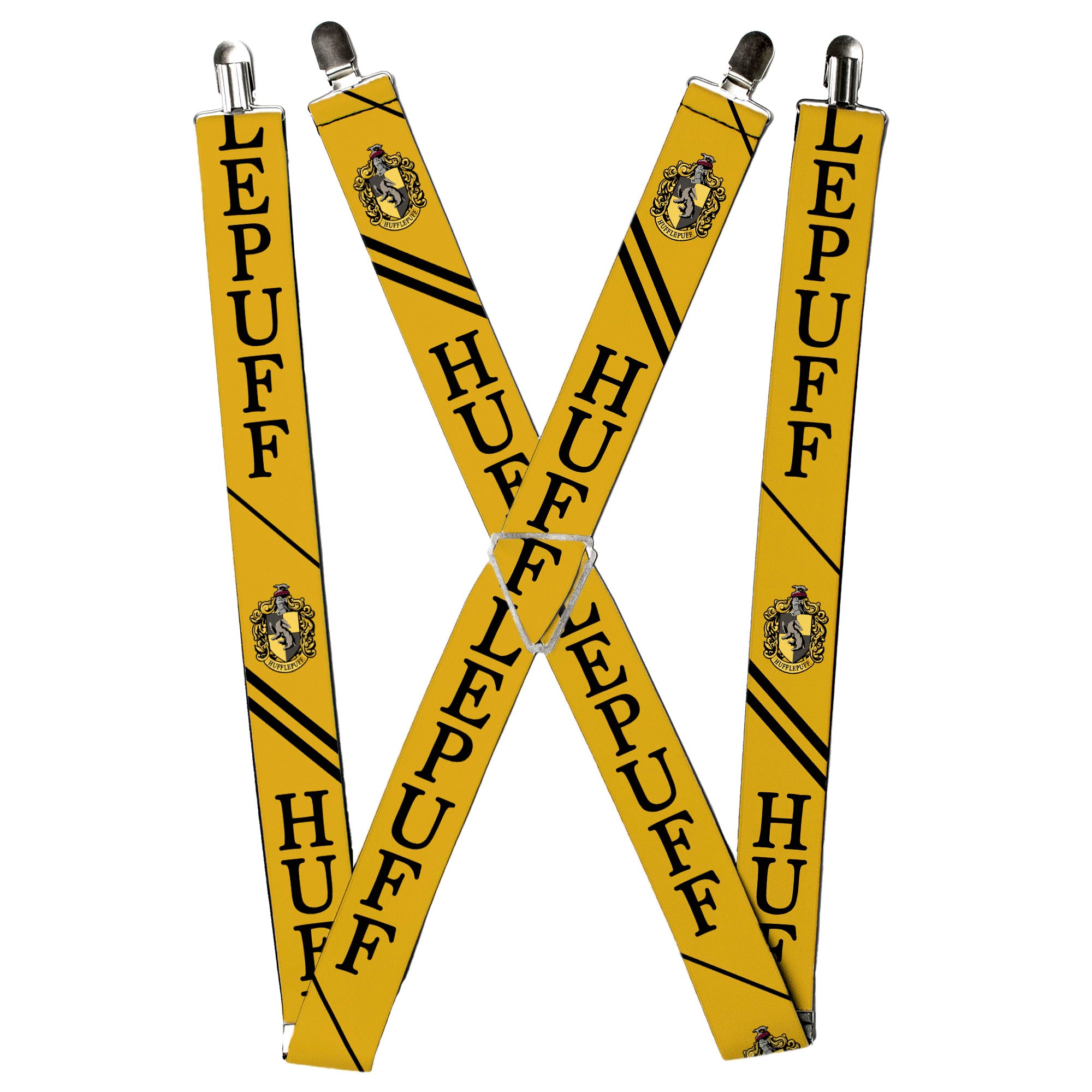 Suspenders - HUFFLEPUFF Crest/Stripe2 Yellow/Black