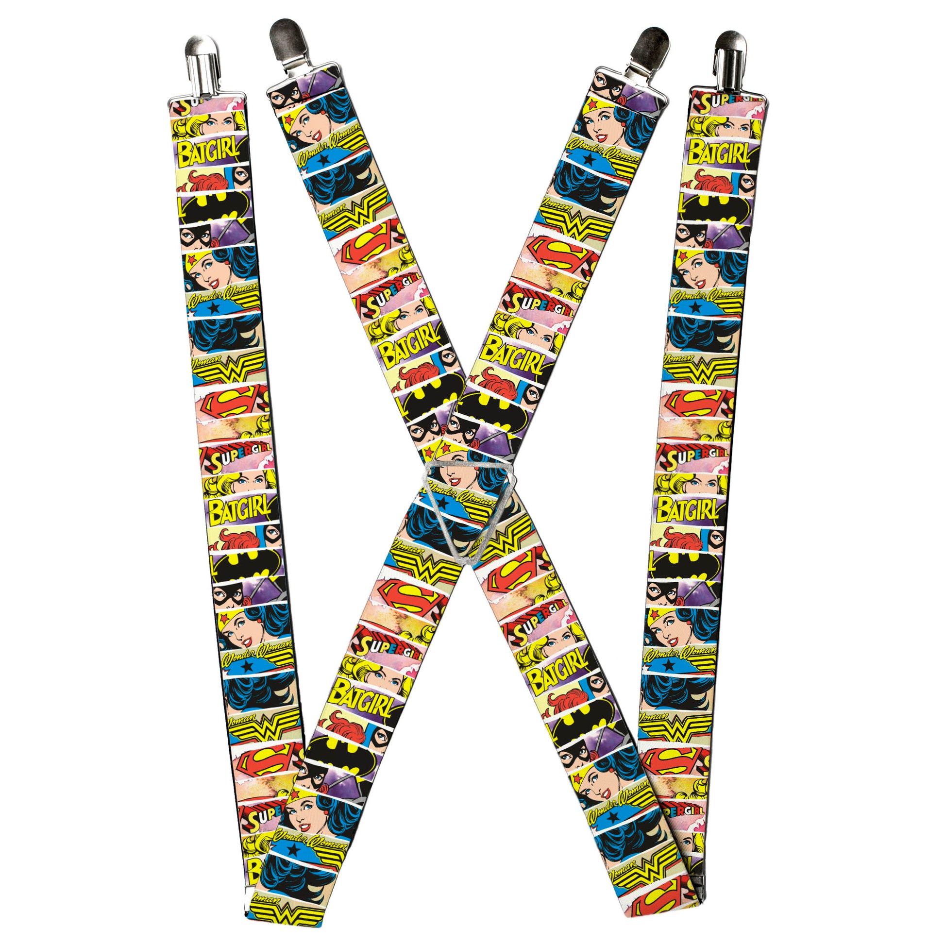 Suspenders - Superheroines Wonder Woman/Supergirl/Batgirl Suspenders DC Comics