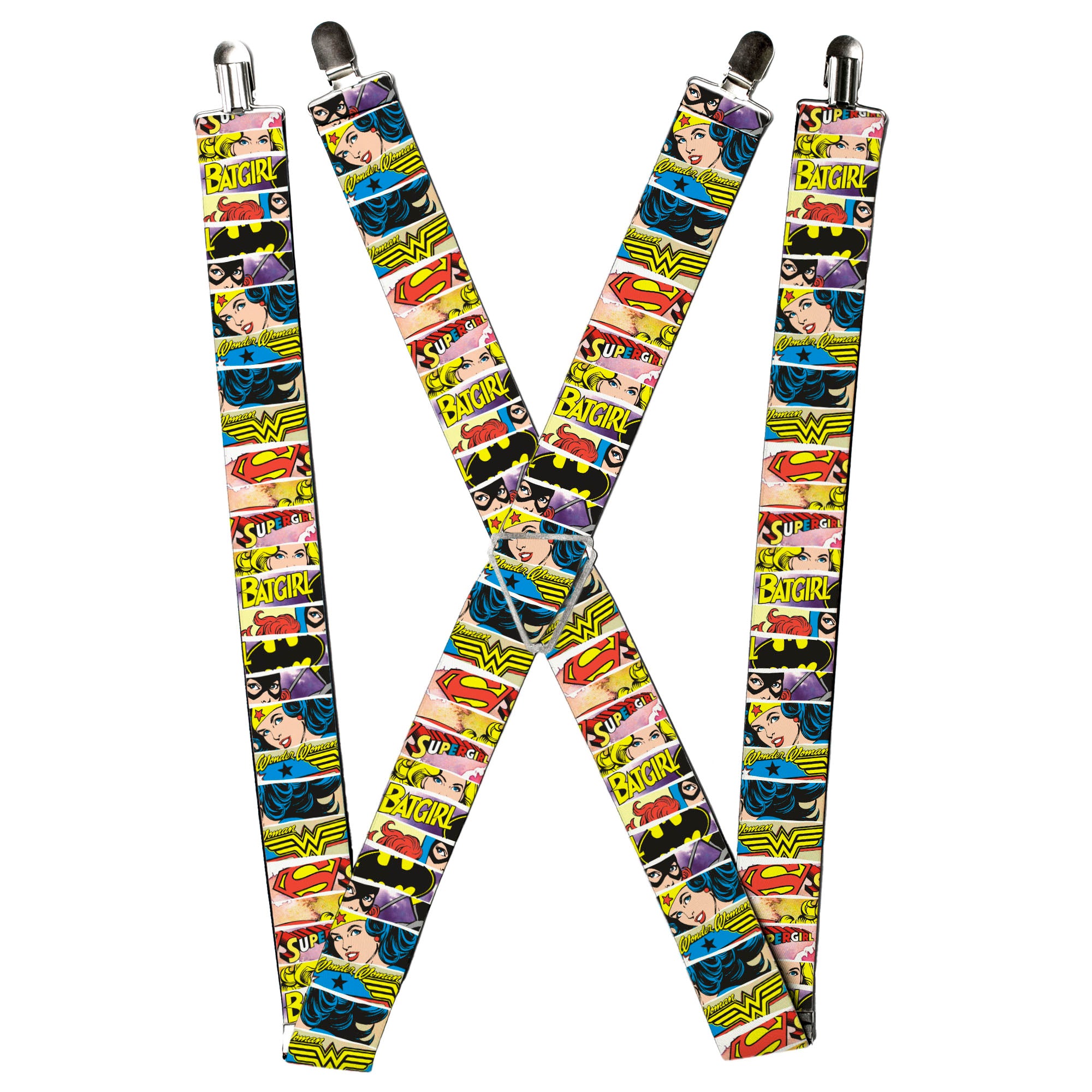 Suspenders - Superheroines Wonder Woman/Supergirl/Batgirl Suspenders DC Comics