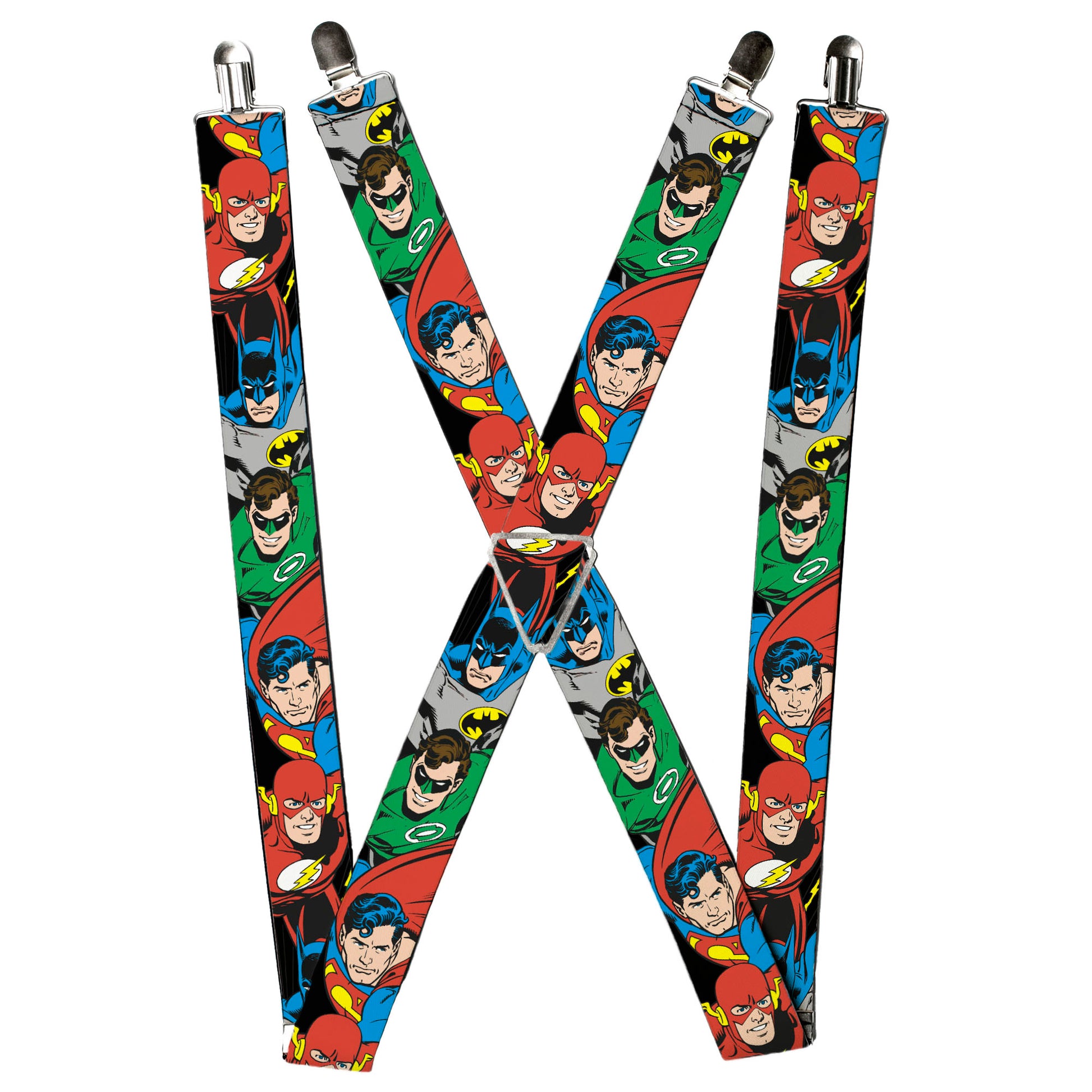 Suspenders - Justice League Superheroes CLOSE-UP New Suspenders DC Comics
