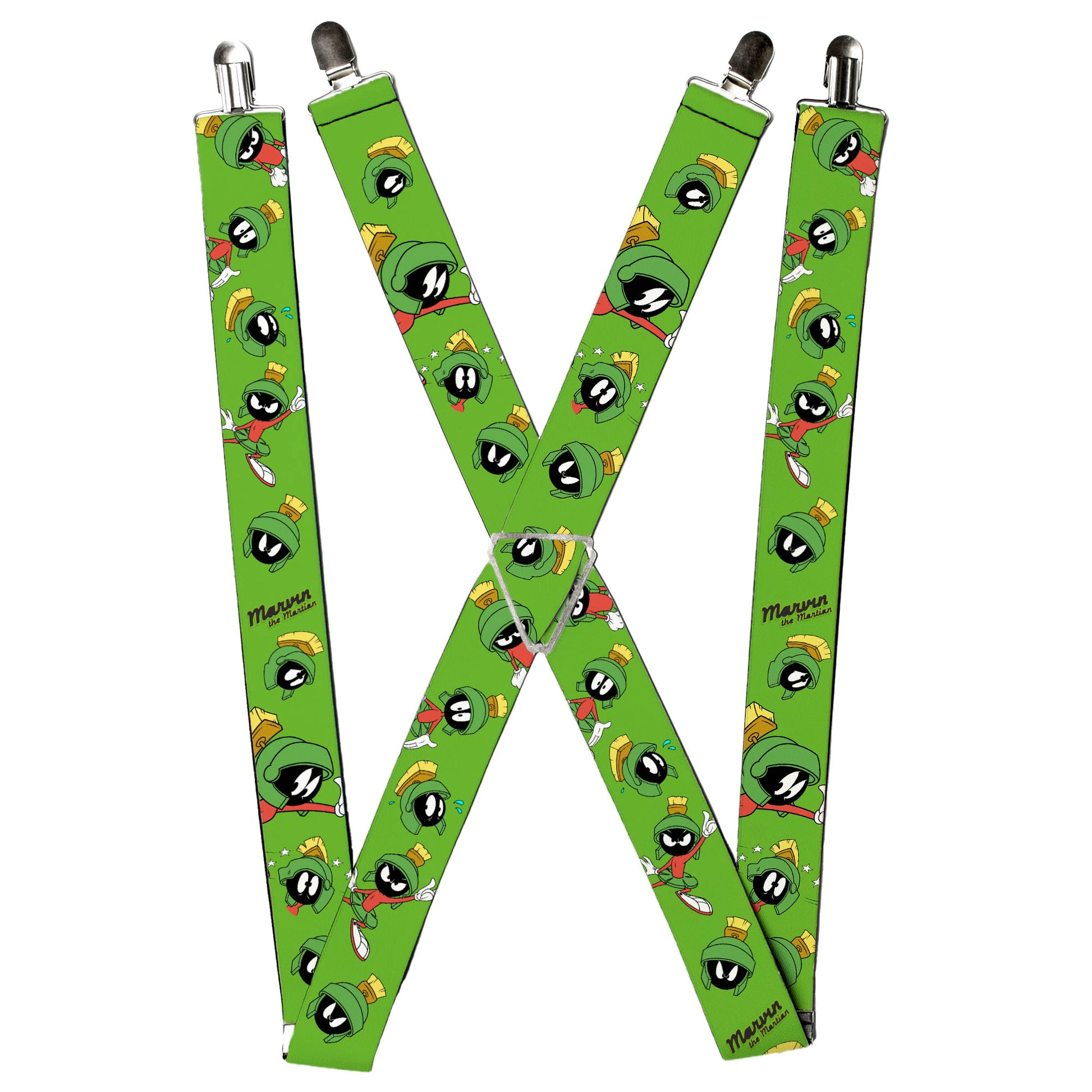 Suspenders - MARVIN THE MARTIAN w/Poses/Expressions Green Suspenders Looney Tunes