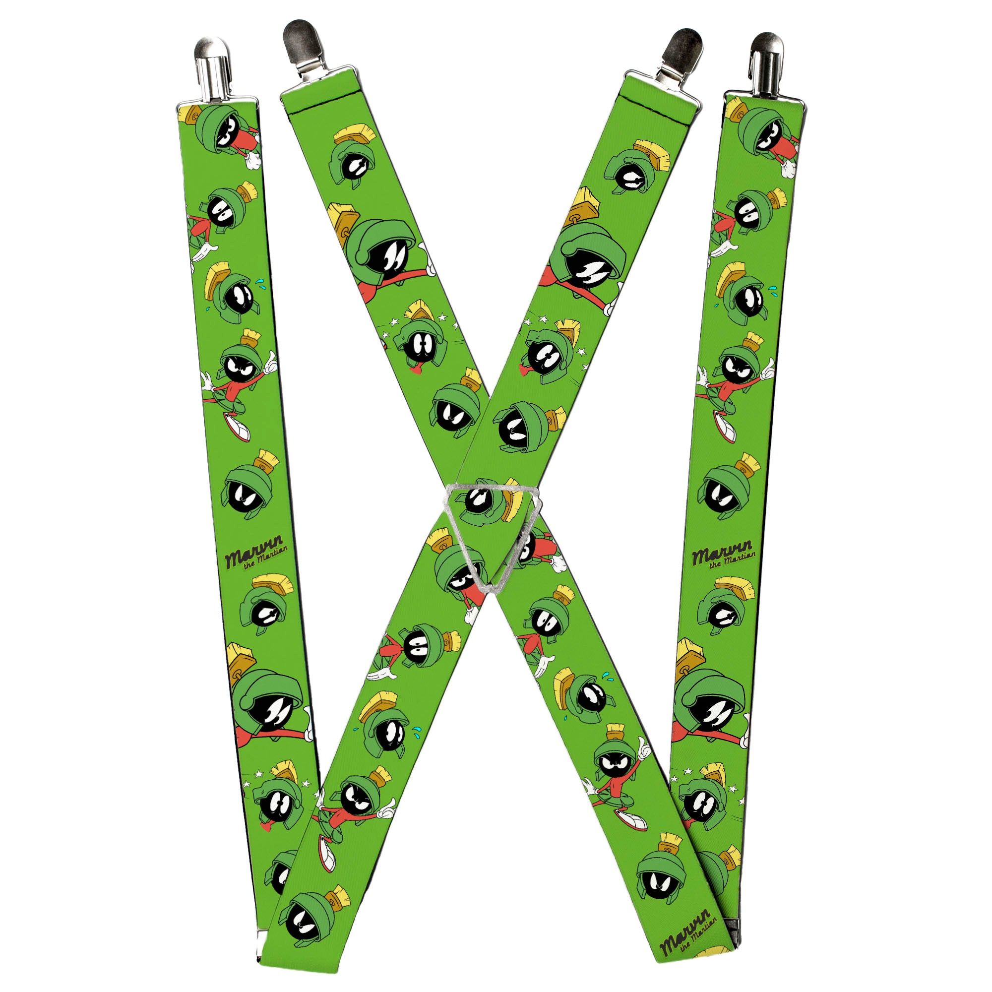 Suspenders - MARVIN THE MARTIAN w/Poses/Expressions Green Suspenders Looney Tunes
