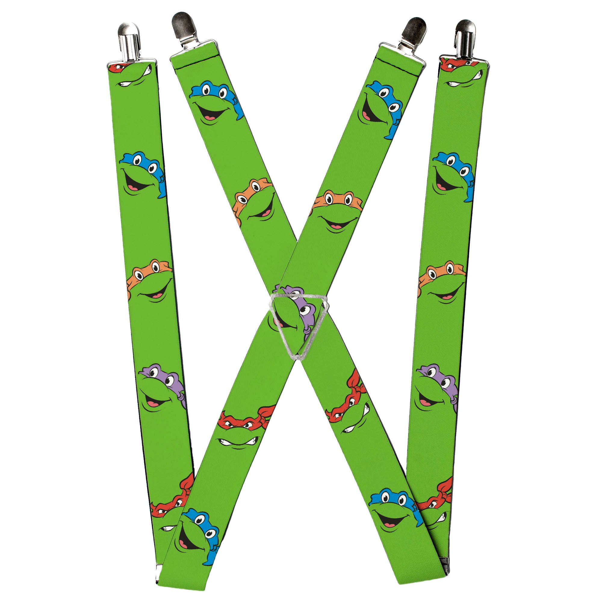 Suspenders - Classic Teenage Mutant Ninja Turtles Turtle Expressions Green Suspenders Teenage Mutant Ninja Turtles