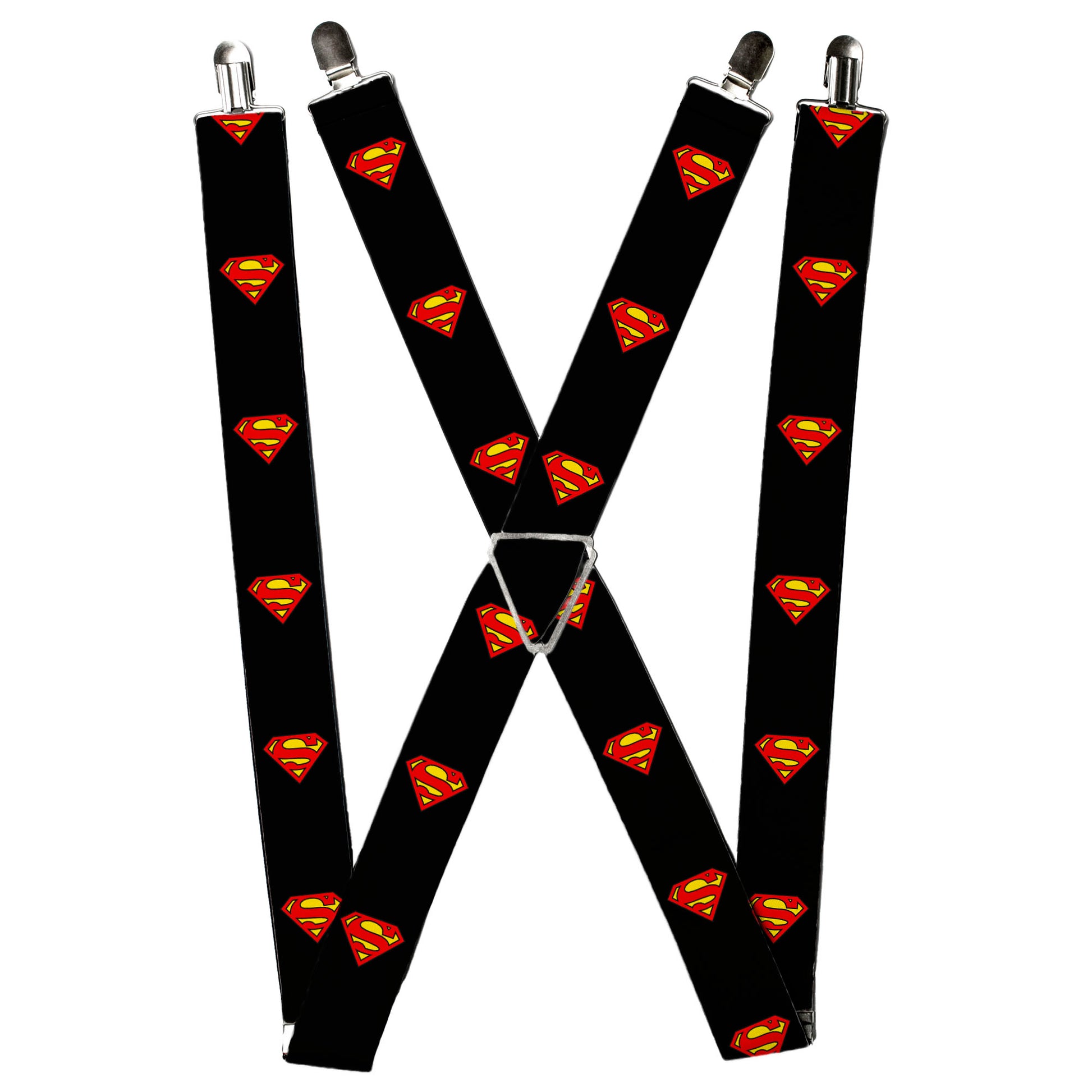 Suspenders - Superman Shield Black Suspenders DC Comics