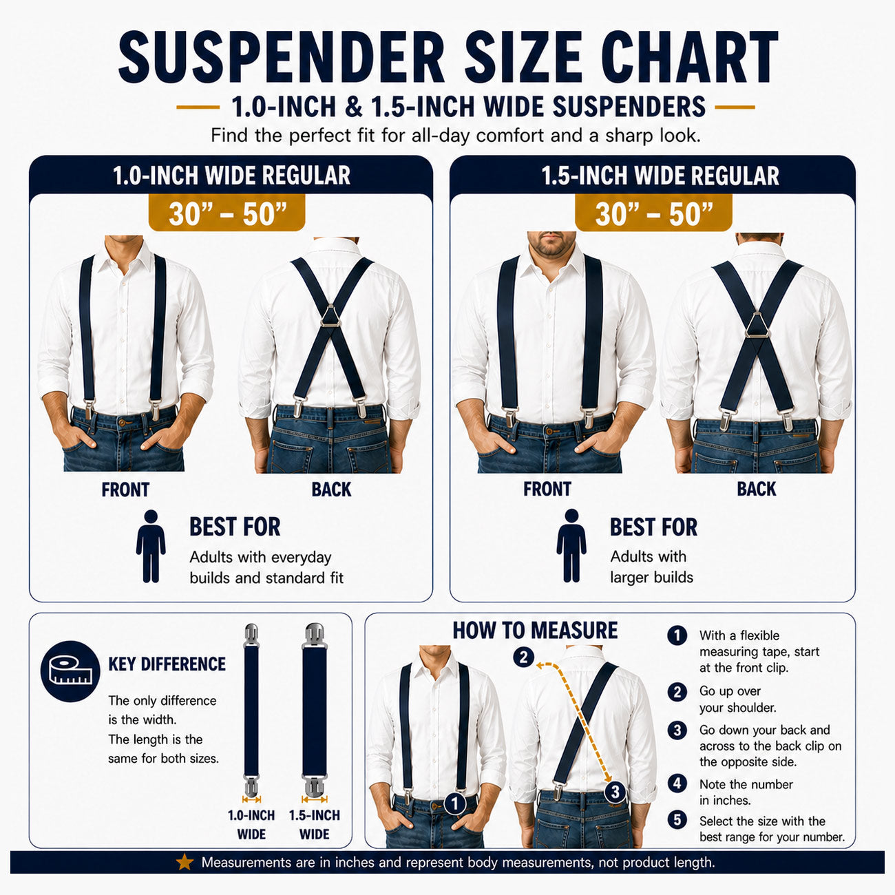 Suspenders - Mom & Dad CLOSE-UP Yellow Suspenders Buckle-Down