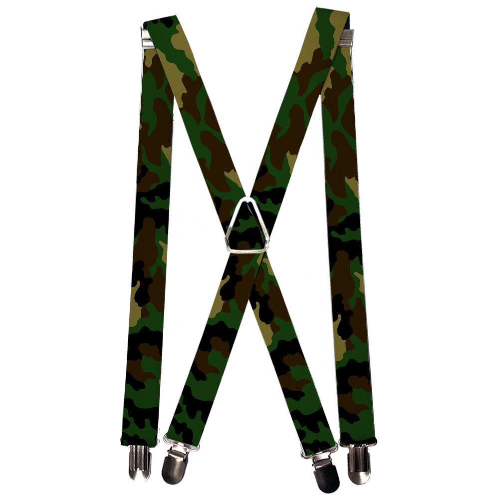 Suspenders - Camo Olive Suspenders Buckle-Down 1.0-Inch Wide Regular