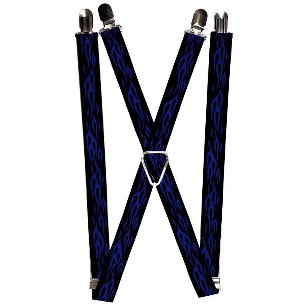 Suspenders - Flame Blue Suspenders Buckle-Down 1.0-Inch Wide Regular