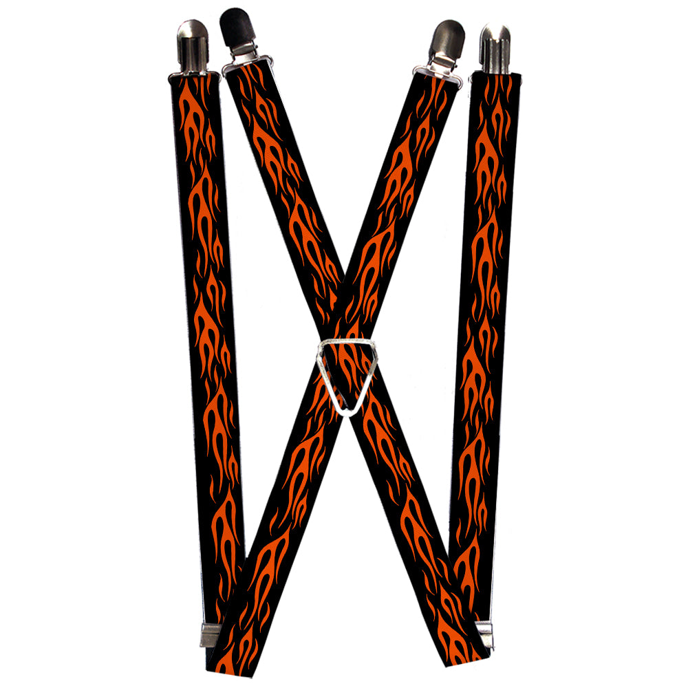 Suspenders - Flame Orange Suspenders Buckle-Down 1.0-Inch Wide Regular