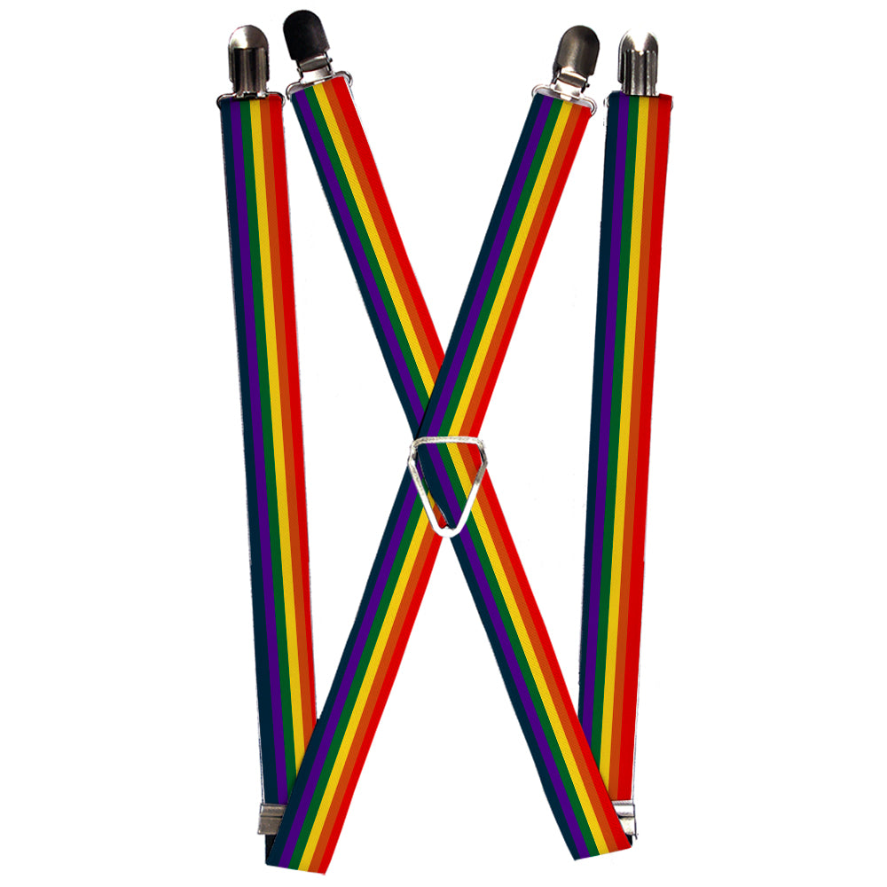 Suspenders - Rainbow Suspenders Buckle-Down 1.0-Inch Wide Regular