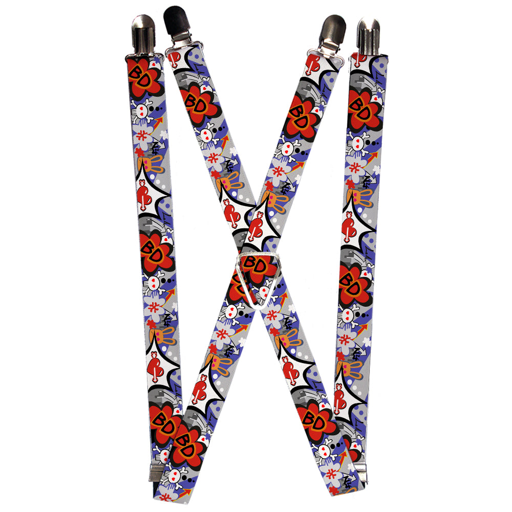 Suspenders - Buckle-Down Cartoon Suspenders Buckle-Down 1.0-Inch Wide Regular