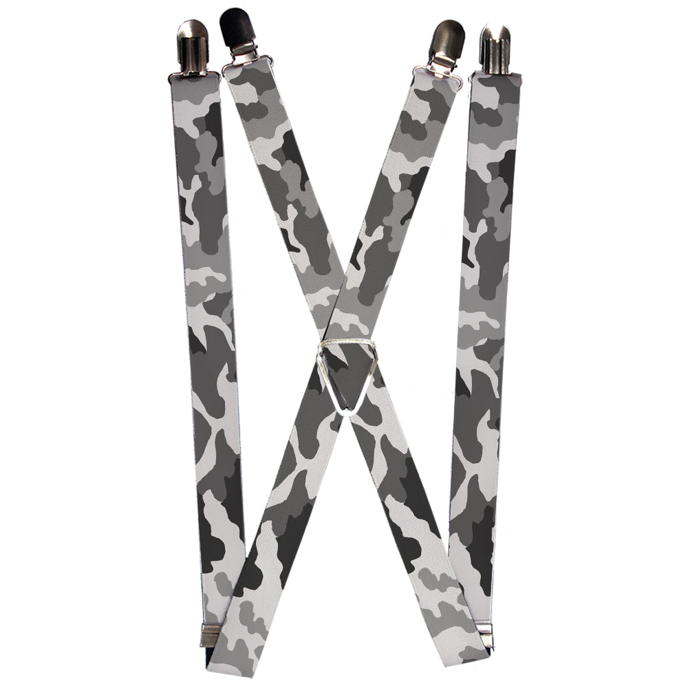 Suspenders - Camo White Suspenders Buckle-Down 1.0-Inch Wide Regular