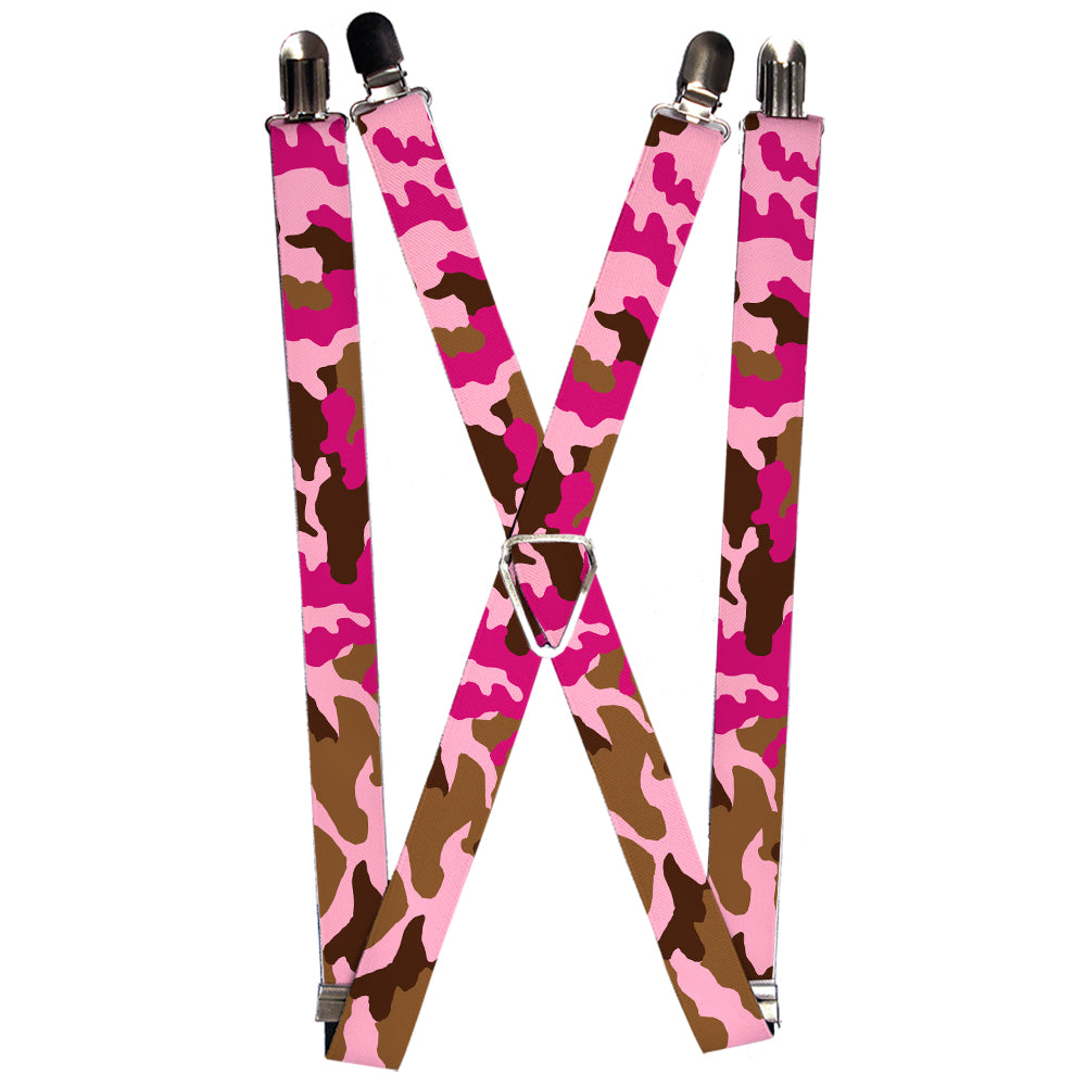 Suspenders - Camo Pink Suspenders Buckle-Down