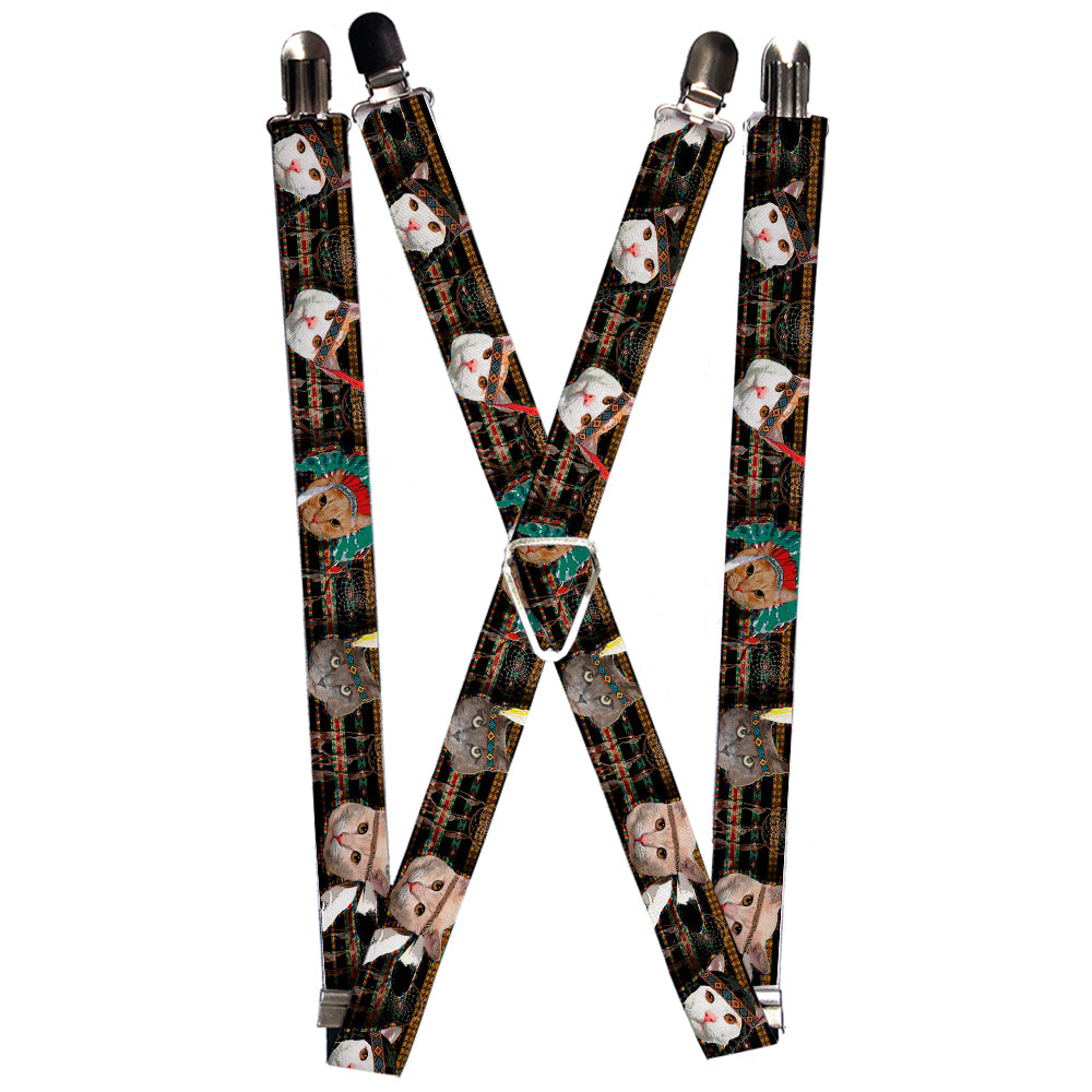 Suspenders - Dream Catcher Cats Suspenders Buckle-Down 1.0-Inch Wide Regular