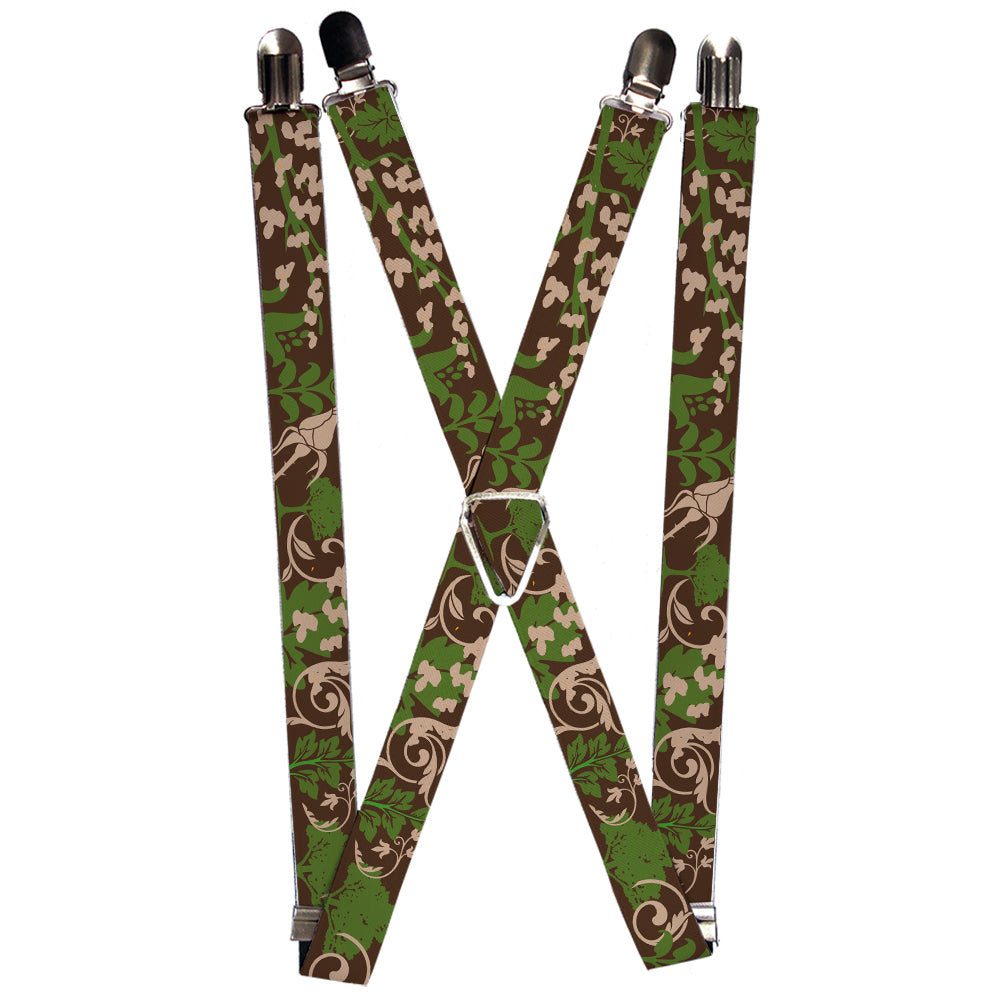 Suspenders - Earthy Brown/Green Suspenders Buckle-Down 1.0-Inch Wide Regular