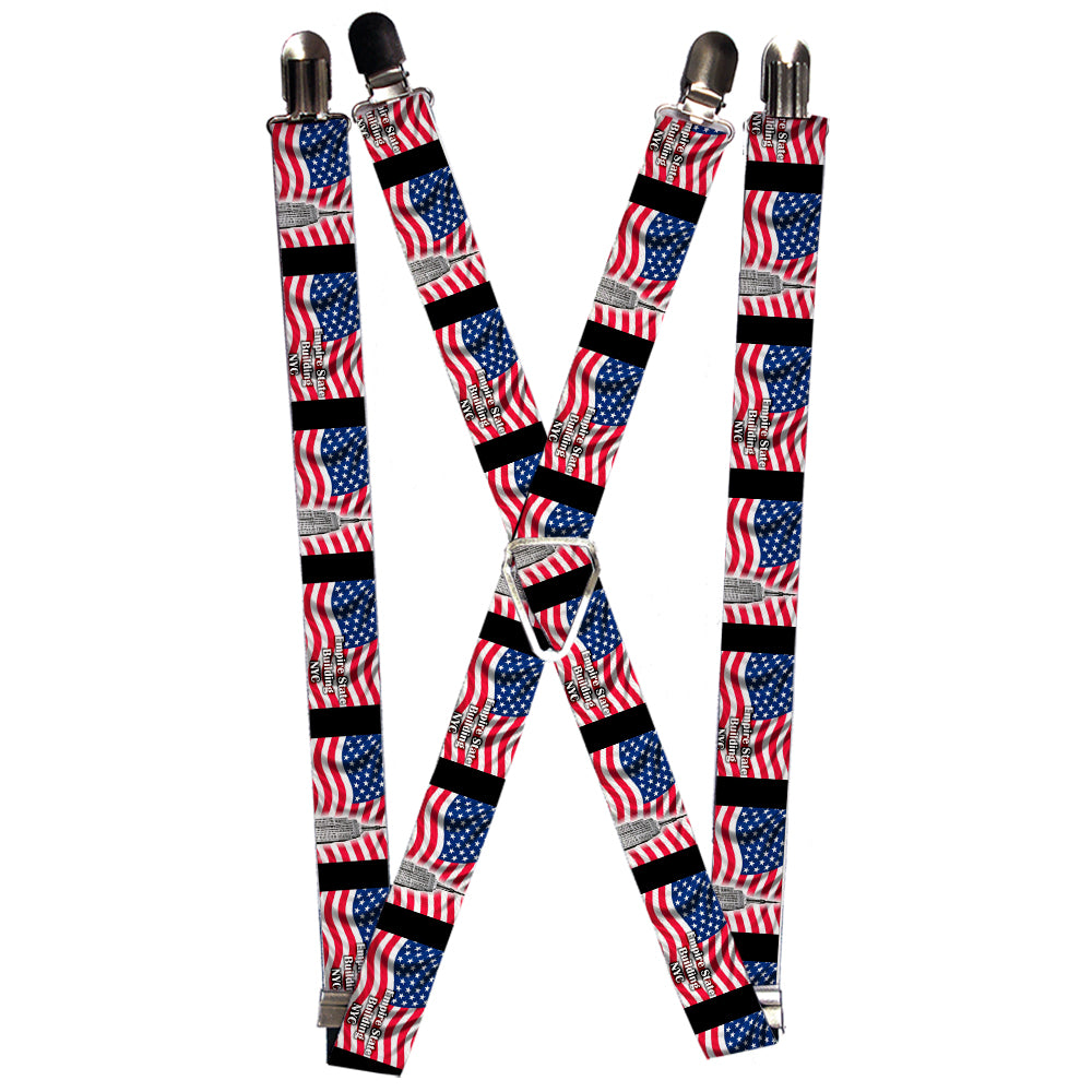 Suspenders - Empire State Building NYC Suspenders Buckle-Down