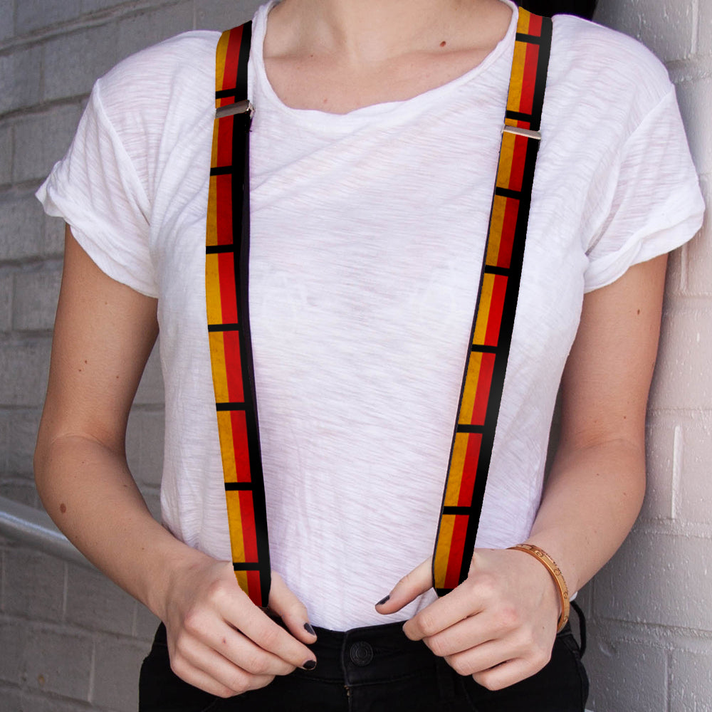 Suspenders - German Flag Distressed