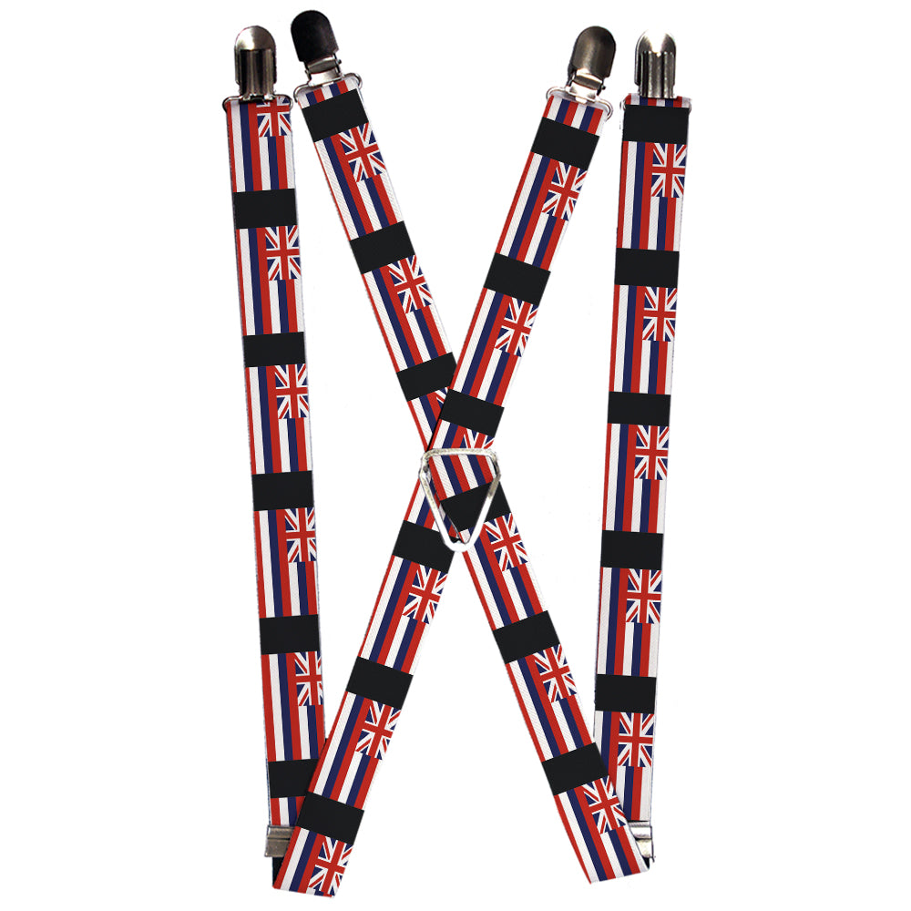 Suspenders - Hawaii Flags
