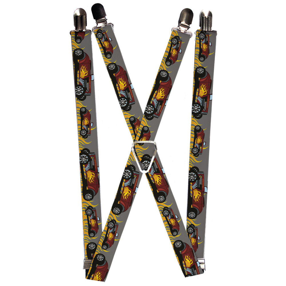 Suspenders - Hot Rod w/Flames