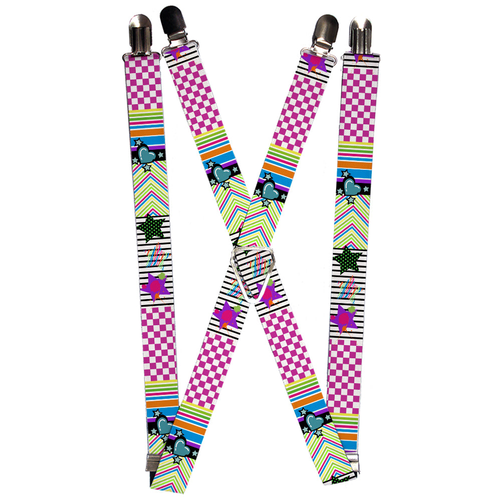 Suspenders - Icons & Patterns 2 Suspenders Buckle-Down 1.0-Inch Wide Regular