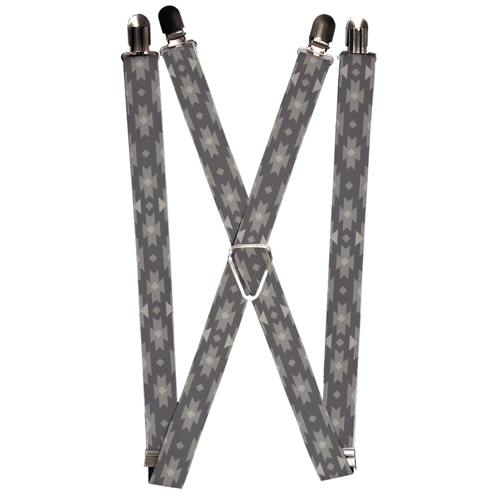 Suspenders - Navajo Grays Suspenders Buckle-Down 1.0-Inch Wide Regular