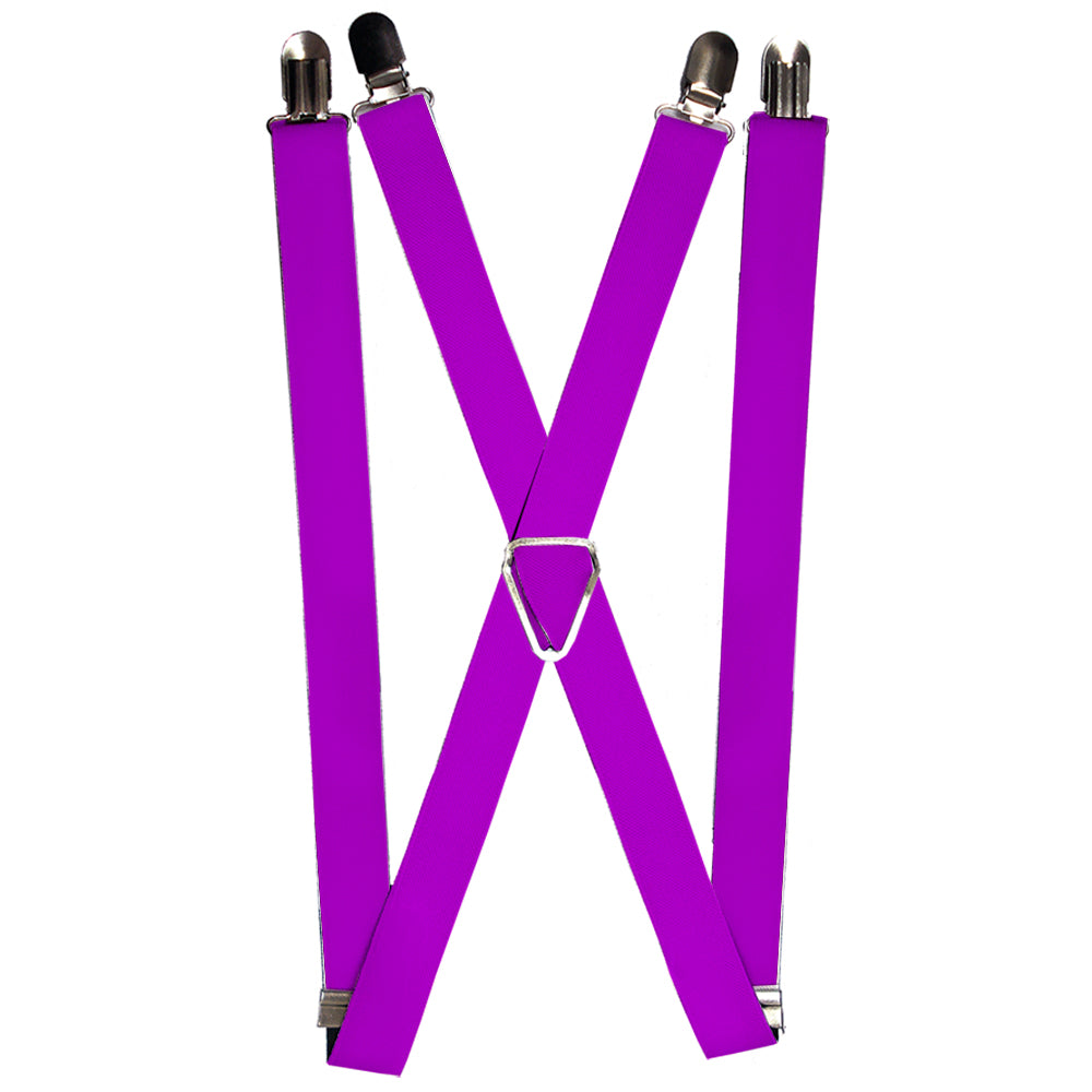 Suspenders - Neon Purple Suspenders Buckle-Down