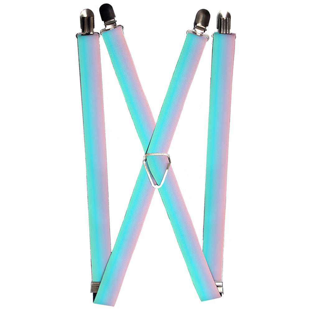 Suspenders - Ombre Pink/Blue-Green Suspenders Buckle-Down 1.0-Inch Wide Regular