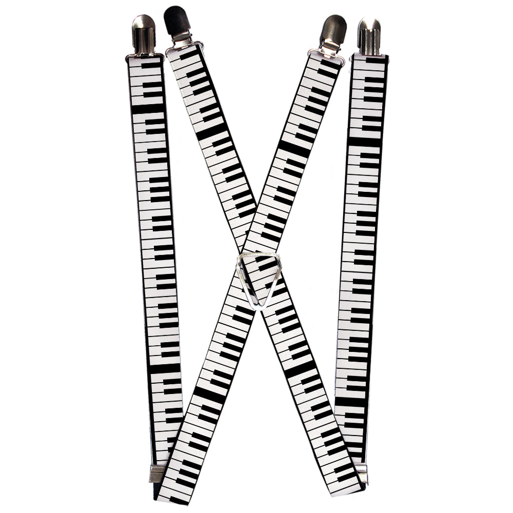 Suspenders - Piano Keys Suspenders Buckle-Down