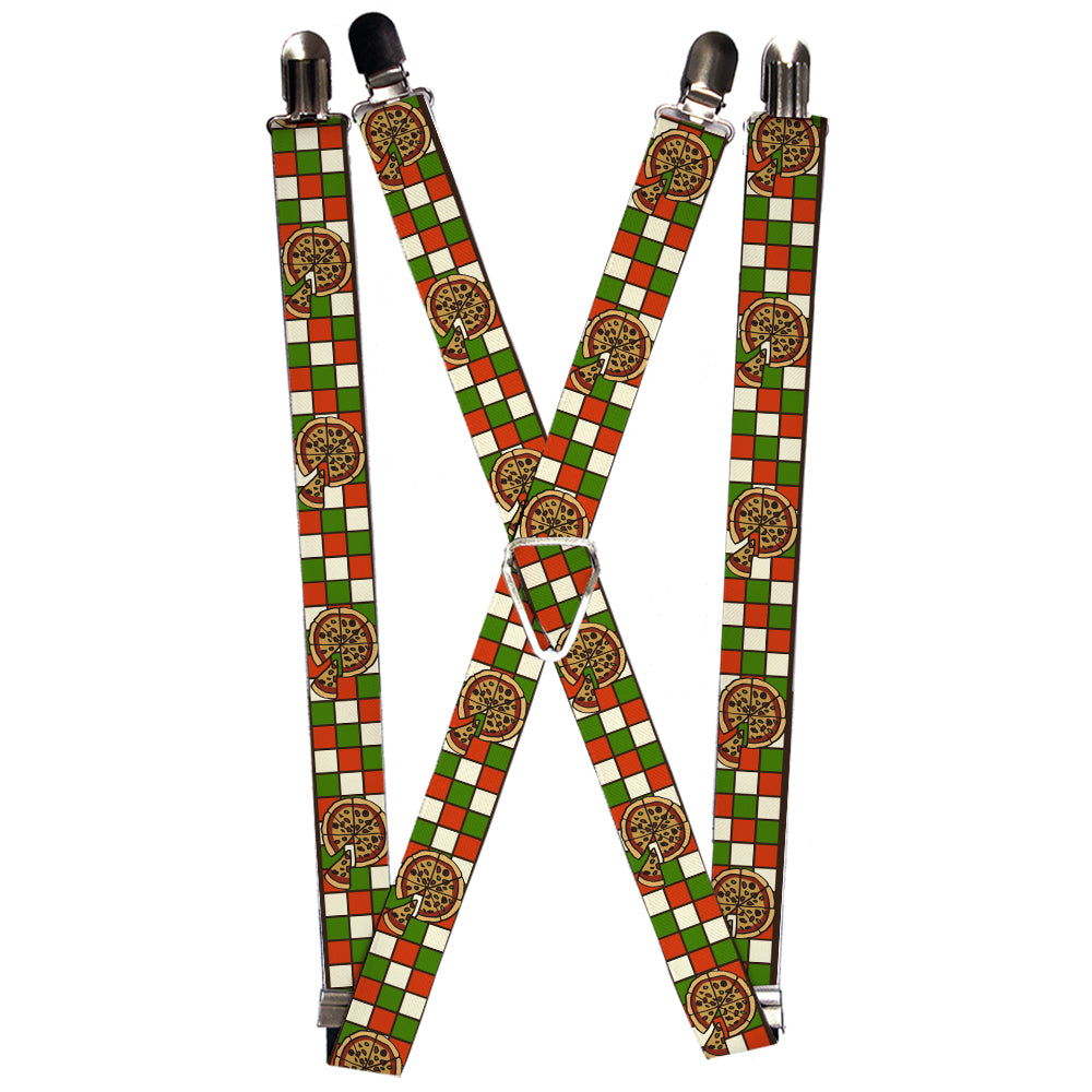 Suspenders - Pizza Pies Suspenders Buckle-Down 1.0-Inch Wide Regular