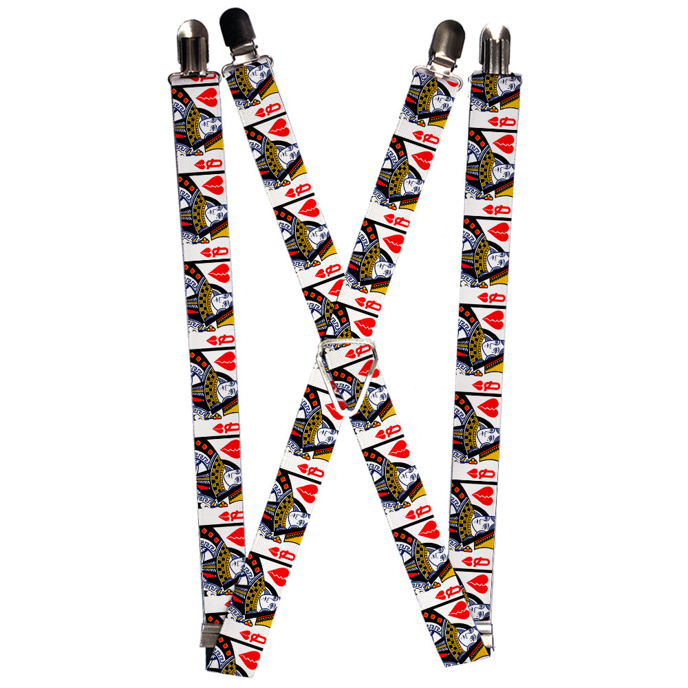 Suspenders - Queen of Broken Hearts Suspenders Buckle-Down 1.0-Inch Wide Regular