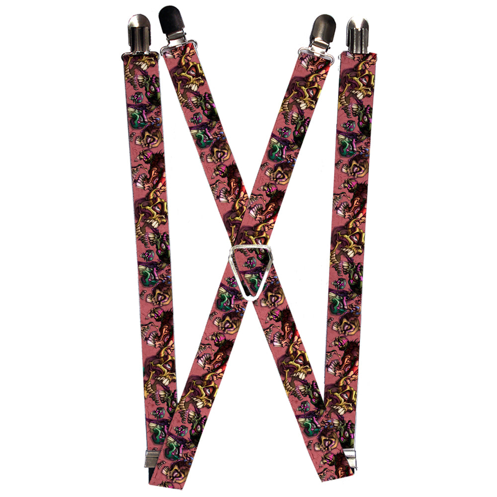 Suspenders - Tattoo Johnny-Bones Suspenders Tattoo Johnny 1.0-Inch Wide Regular
