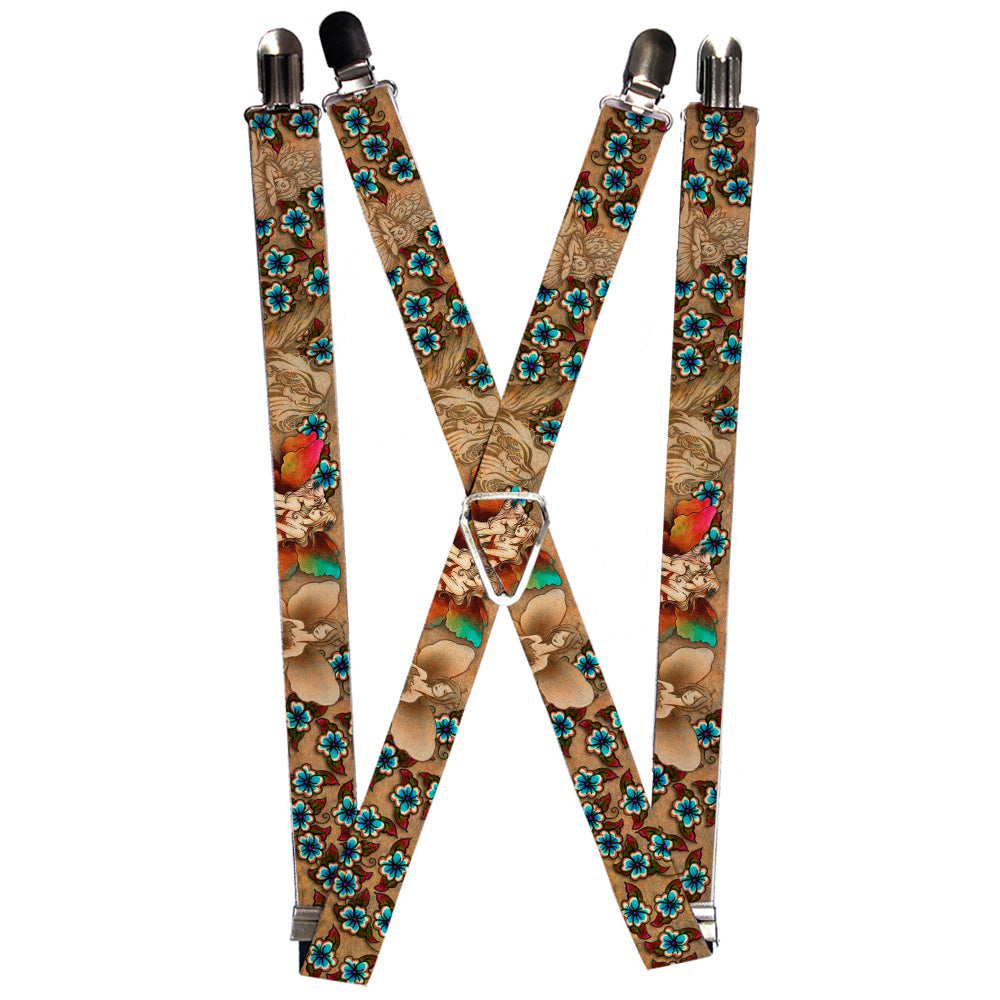 Suspenders - Tattoo Johnny-Fairies Suspenders Tattoo Johnny 1.0-Inch Wide Regular