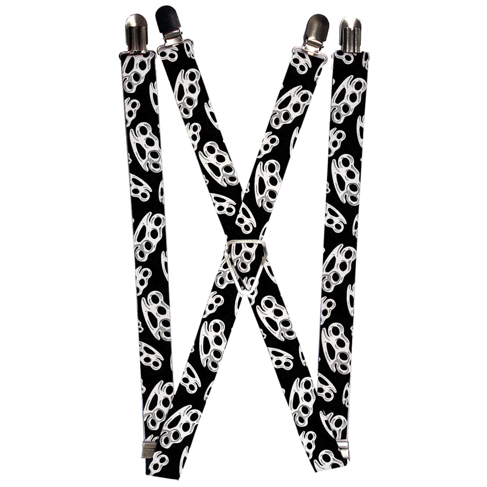 Suspenders - Brass Knuckles Black/White